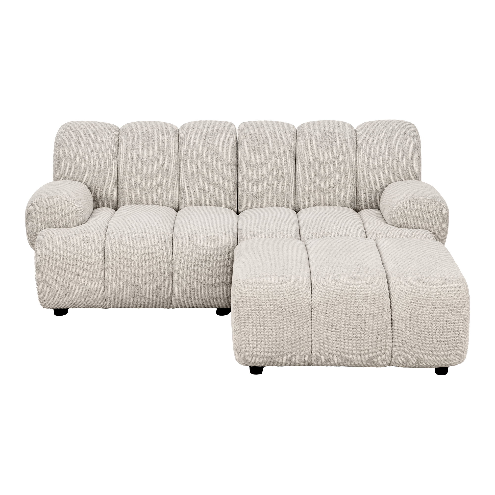 Taza 2.5 seater modular sofa w/pouf