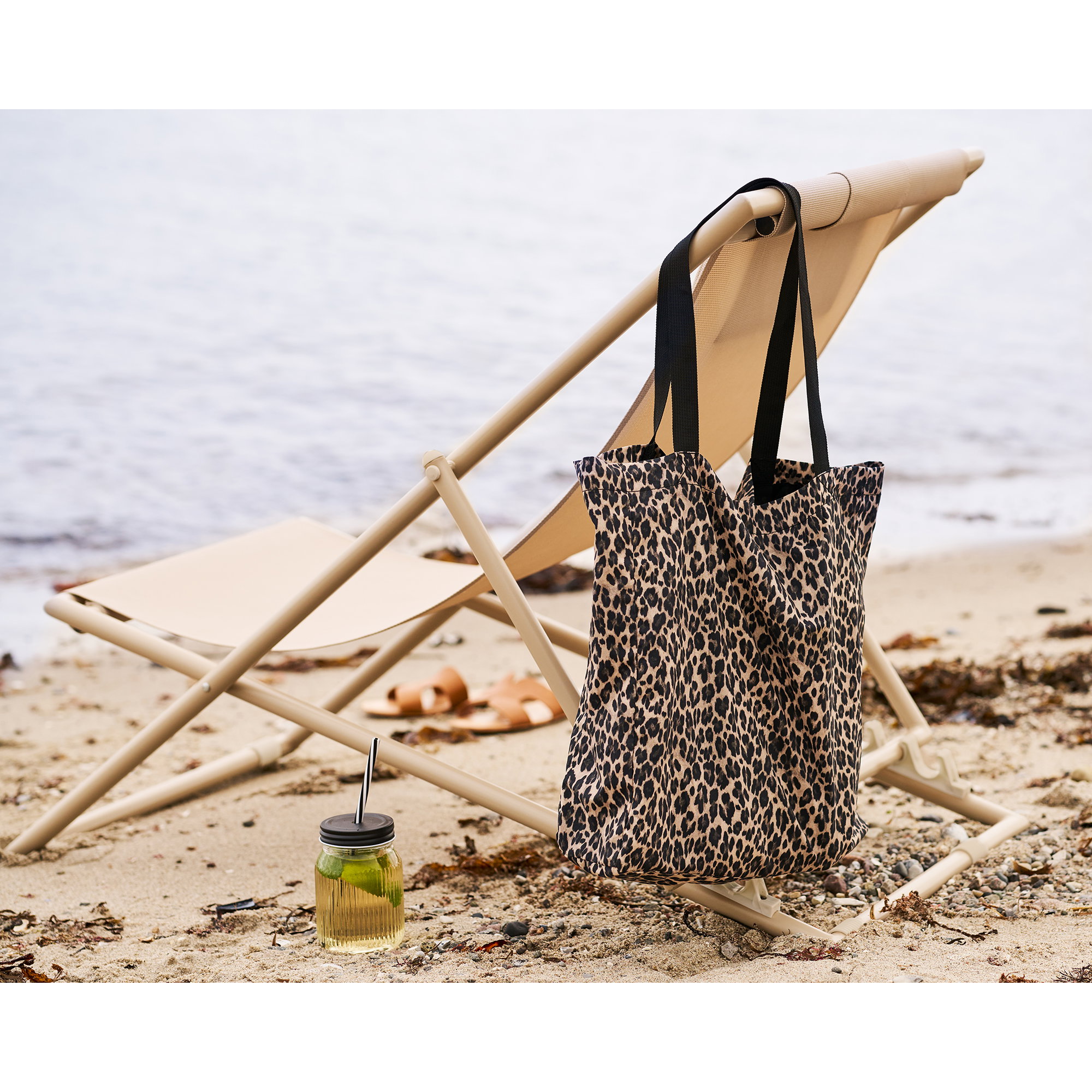 Ava Tote bag, leopard, 35x39 cm