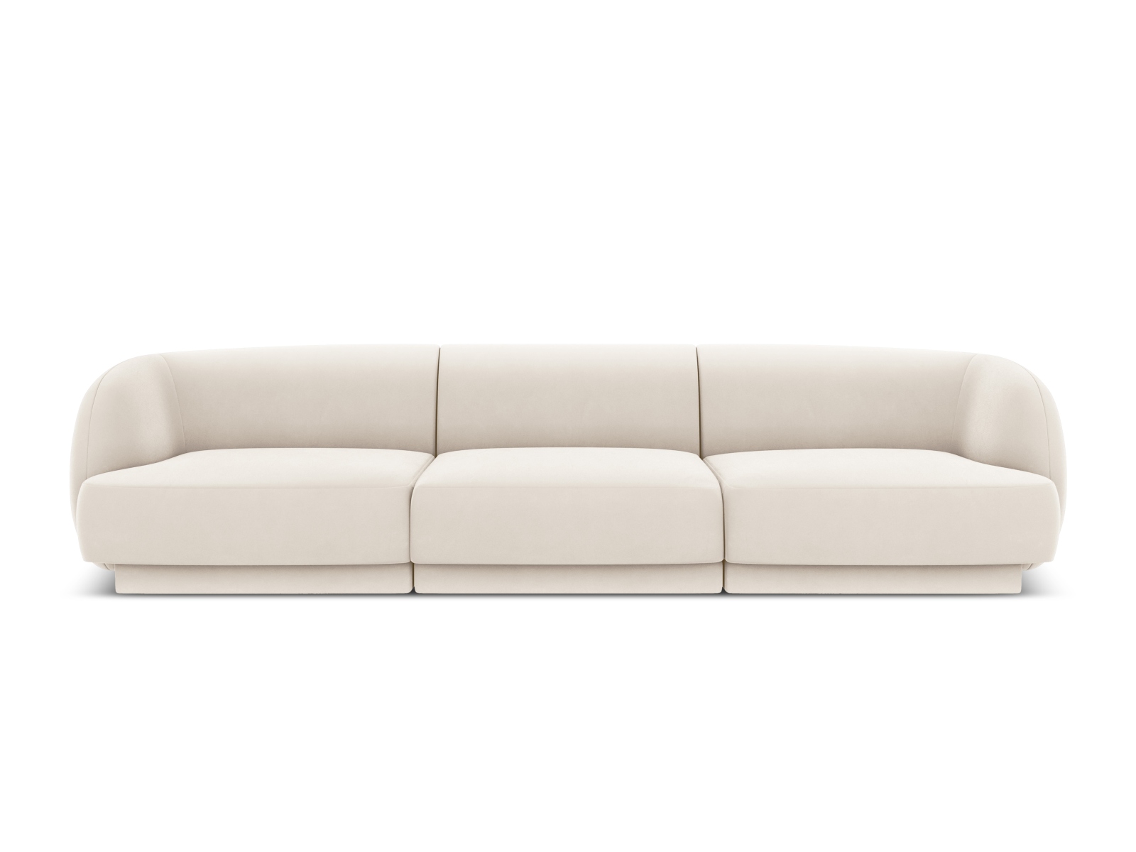 Velvet Sofa, "Miley", 3 Seats, 255x90x70