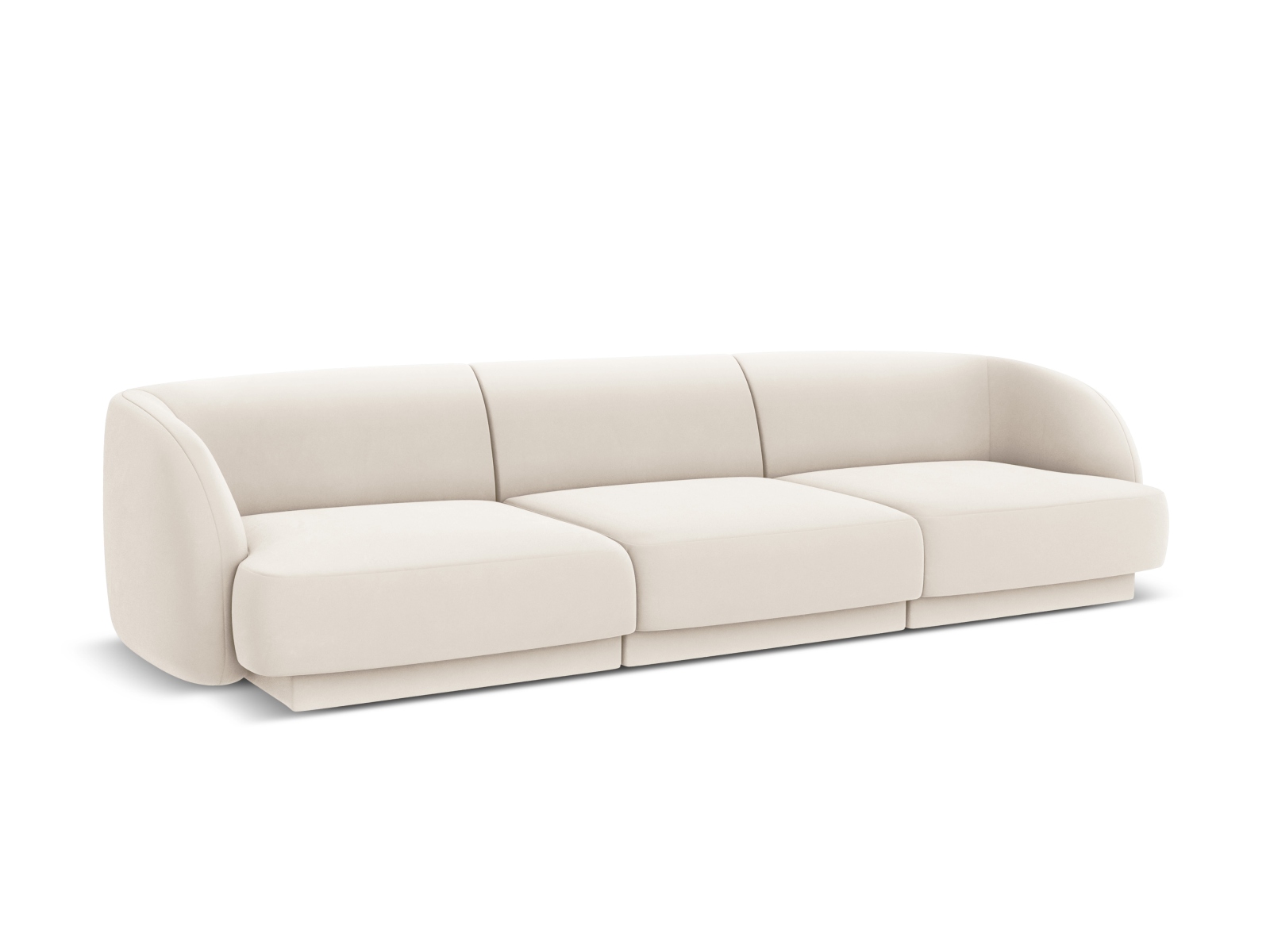 Velvet Sofa, "Miley", 3 Seats, 255x90x70