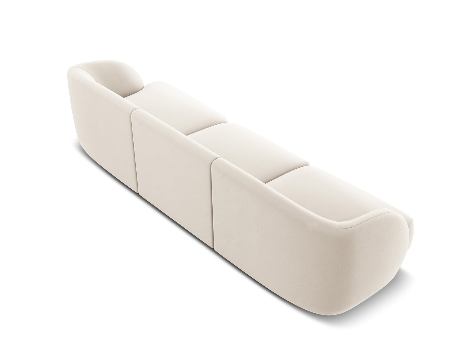 Velvet Sofa, "Miley", 3 Seats, 255x90x70