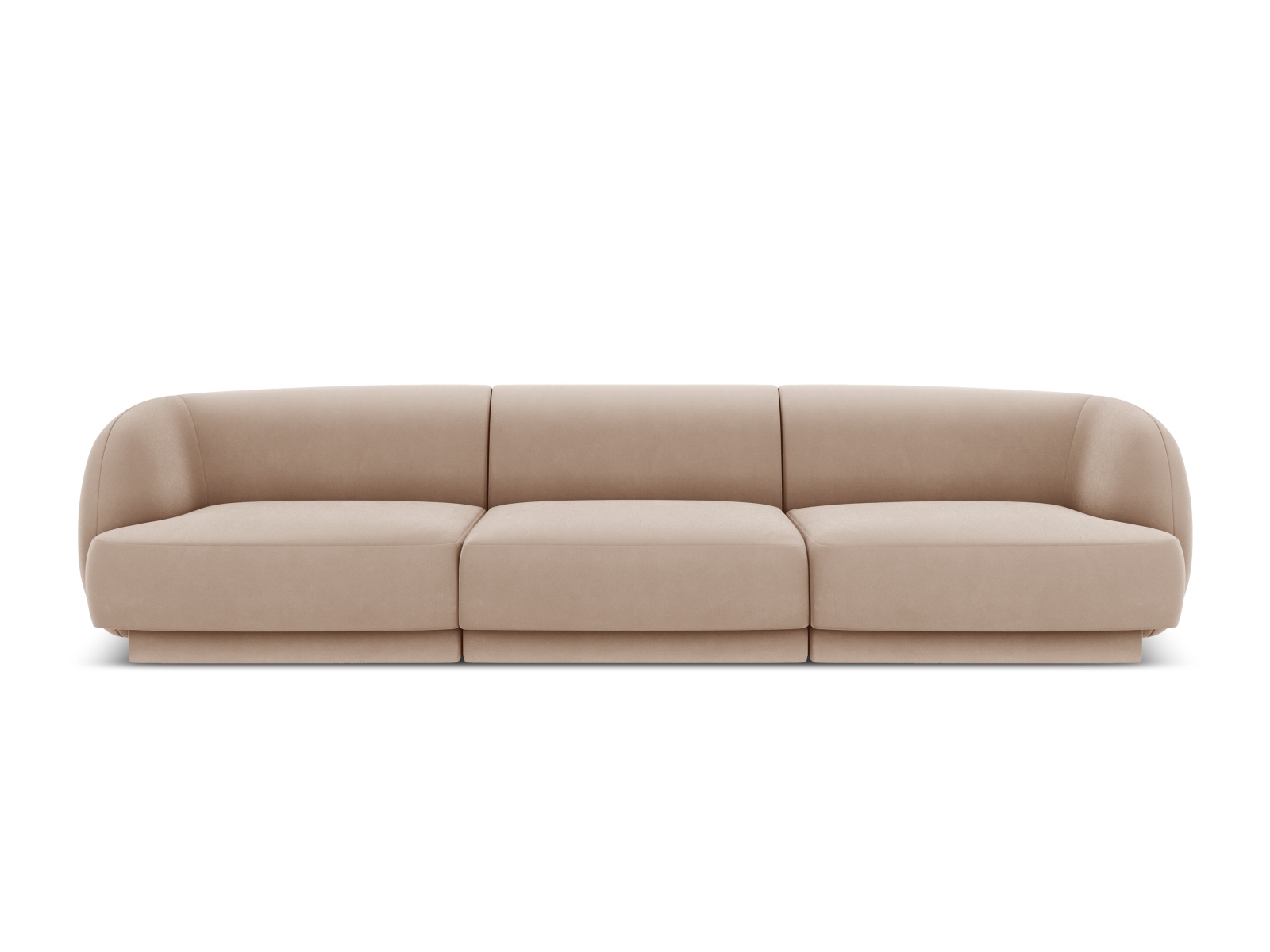 Velvet Sofa, "Miley", 3 Seats, 255x90x70