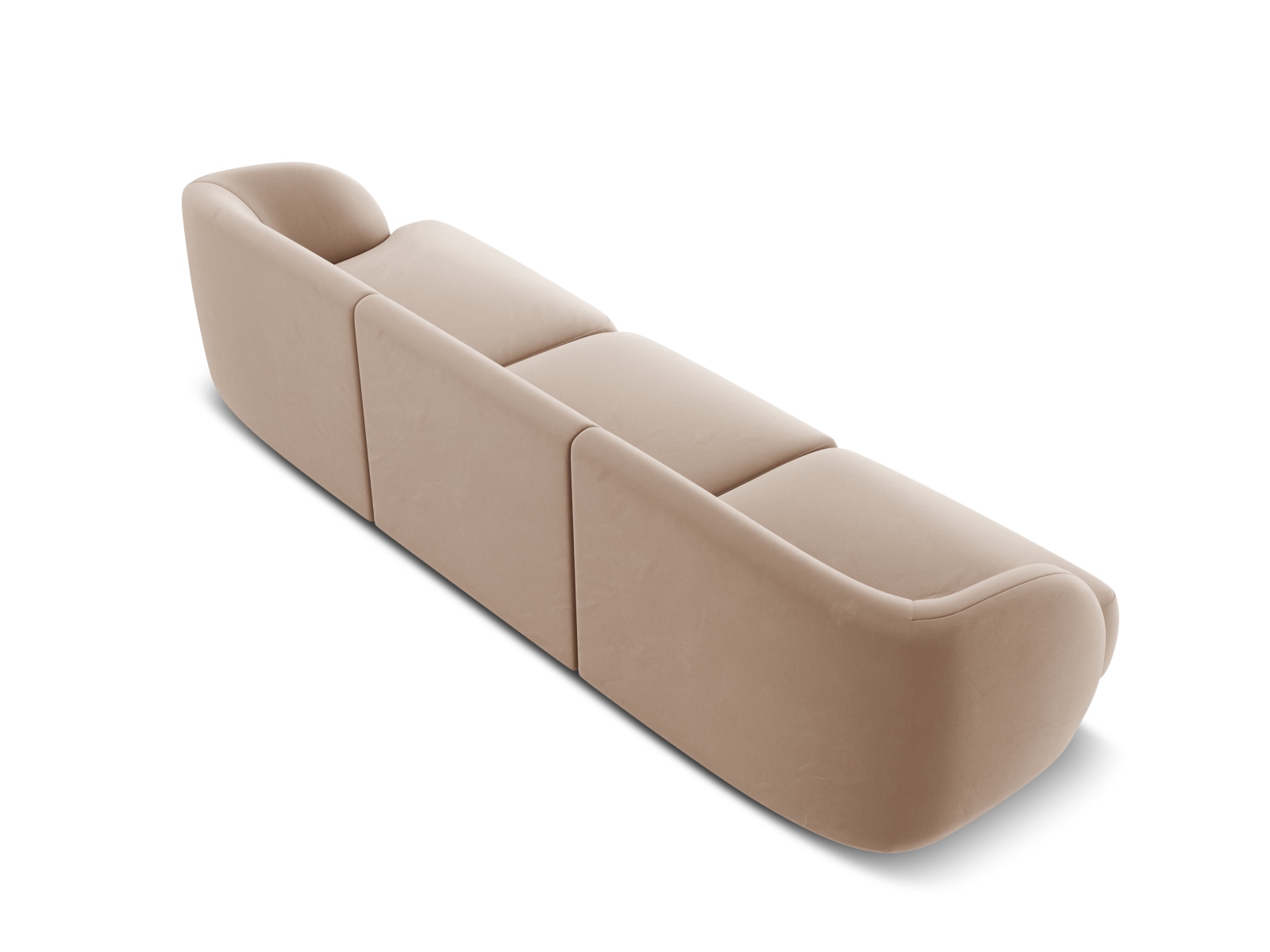 Velvet Sofa, "Miley", 3 Seats, 255x90x70