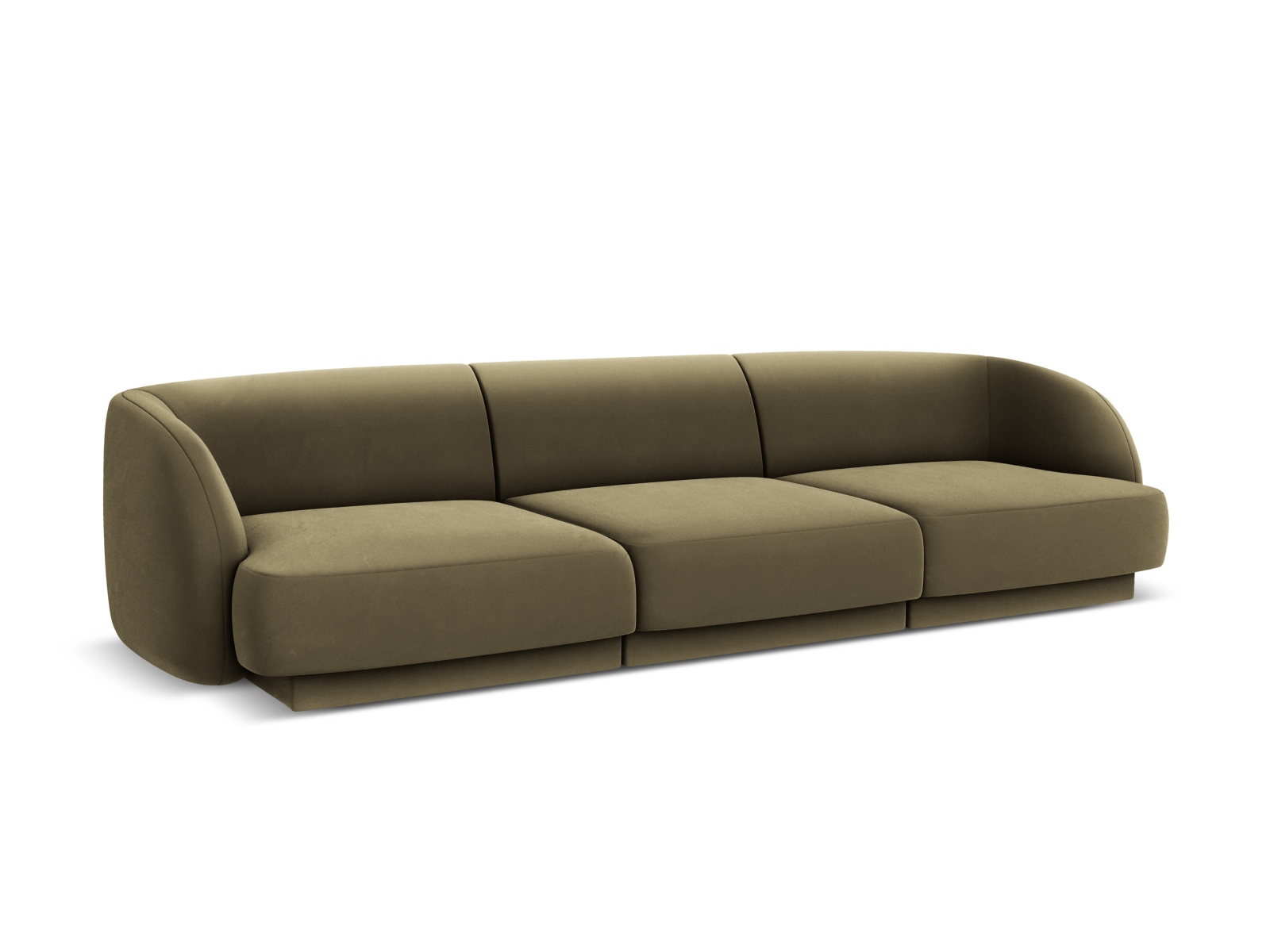 Velvet Sofa, "Miley", 3 Seats, 255x90x70