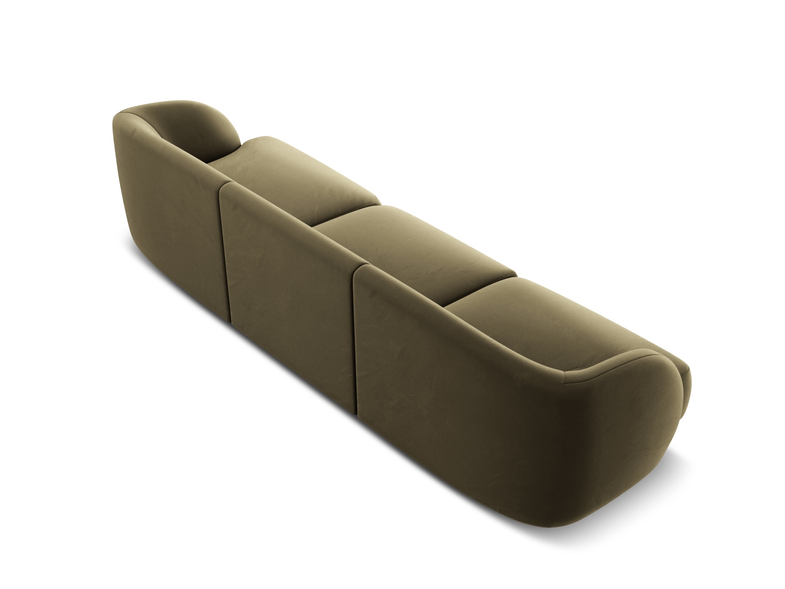Velvet Sofa, "Miley", 3 Seats, 255x90x70