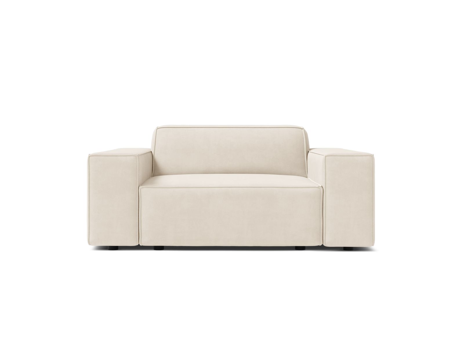 Velvet Armchair, "Jodie", 1 Seat, 124x99x77