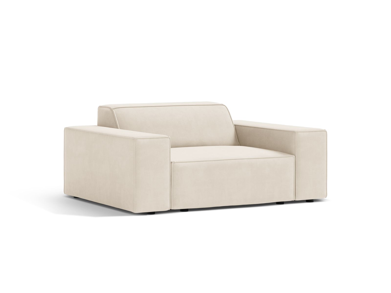 Velvet Armchair, "Jodie", 1 Seat, 124x99x77