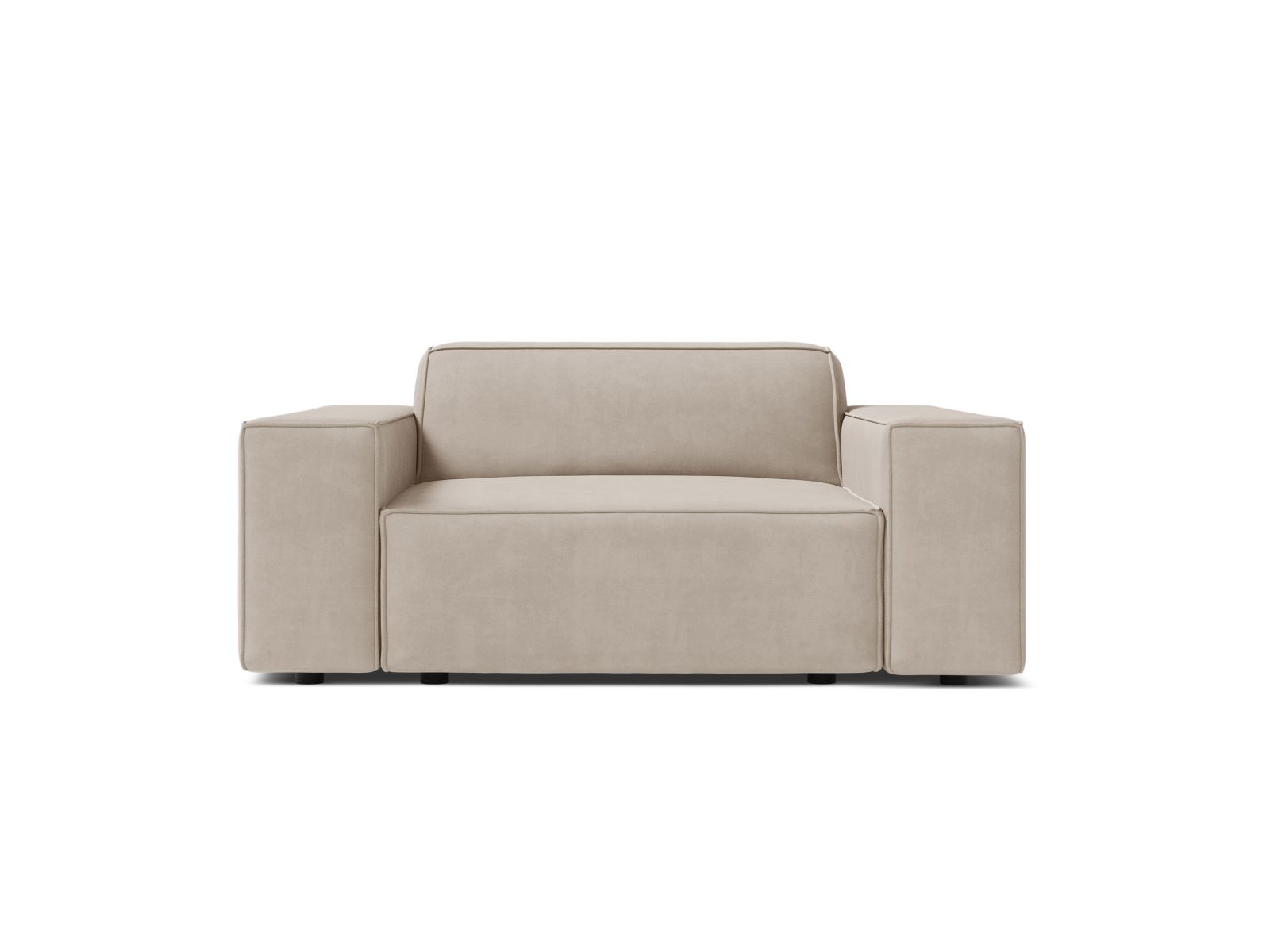Velvet Armchair, "Jodie", 1 Seat, 124x99x77