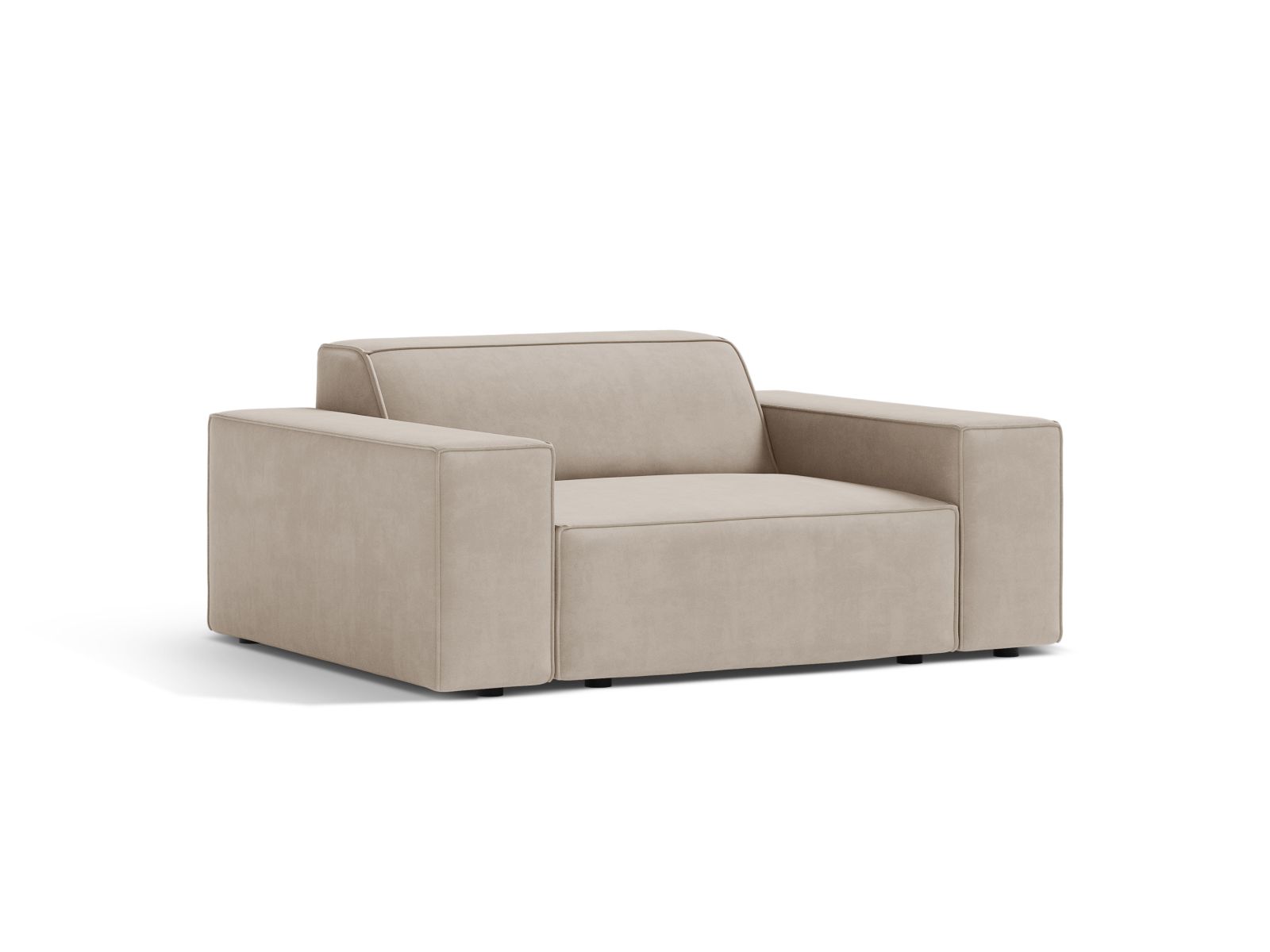 Velvet Armchair, "Jodie", 1 Seat, 124x99x77