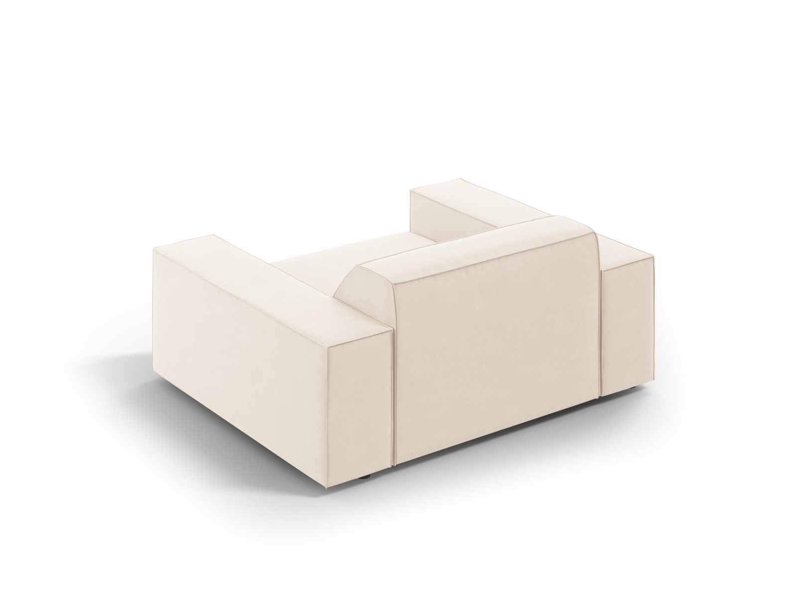 Velvet Armchair, "Jodie", 1 Seat, 124x99x77