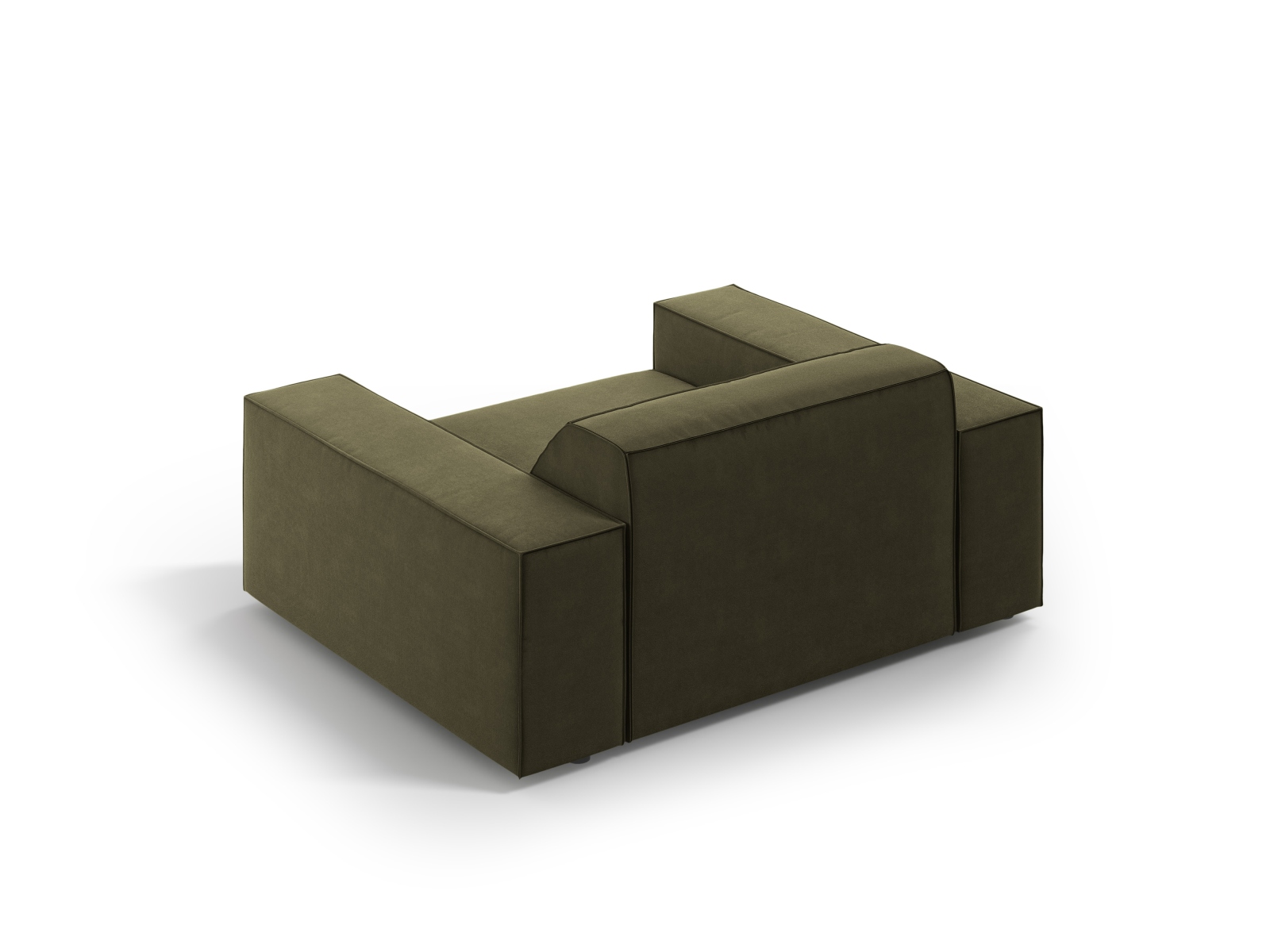 Velvet Armchair, "Jodie", 1 Seat, 124x99x77