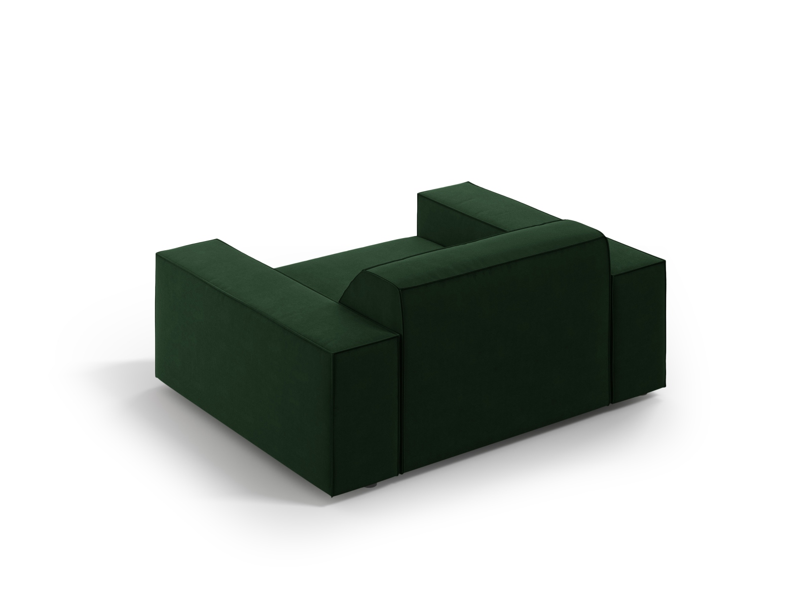 Velvet Armchair, "Jodie", 1 Seat, 124x99x77