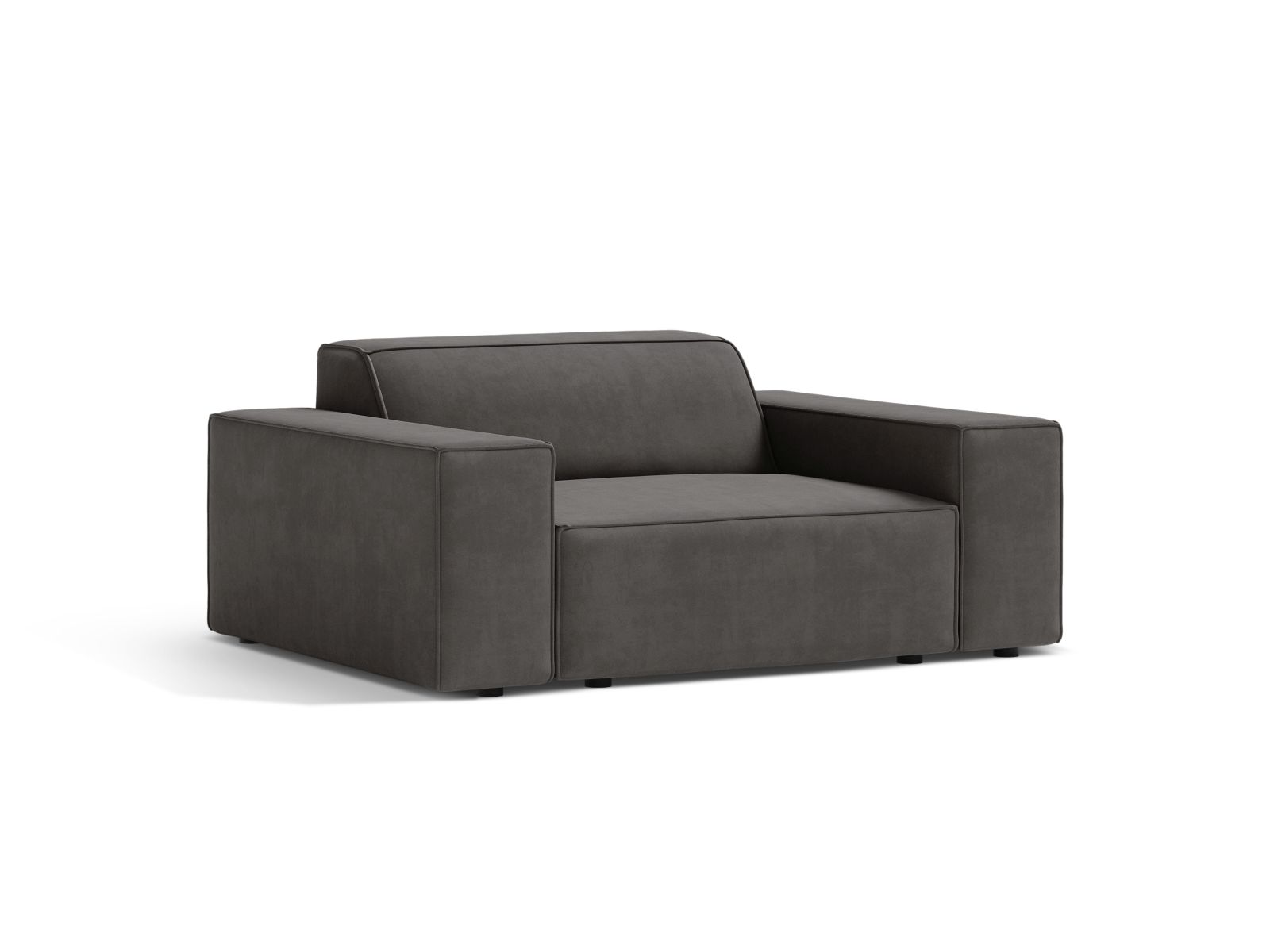 Velvet Armchair, "Jodie", 1 Seat, 124x99x77
