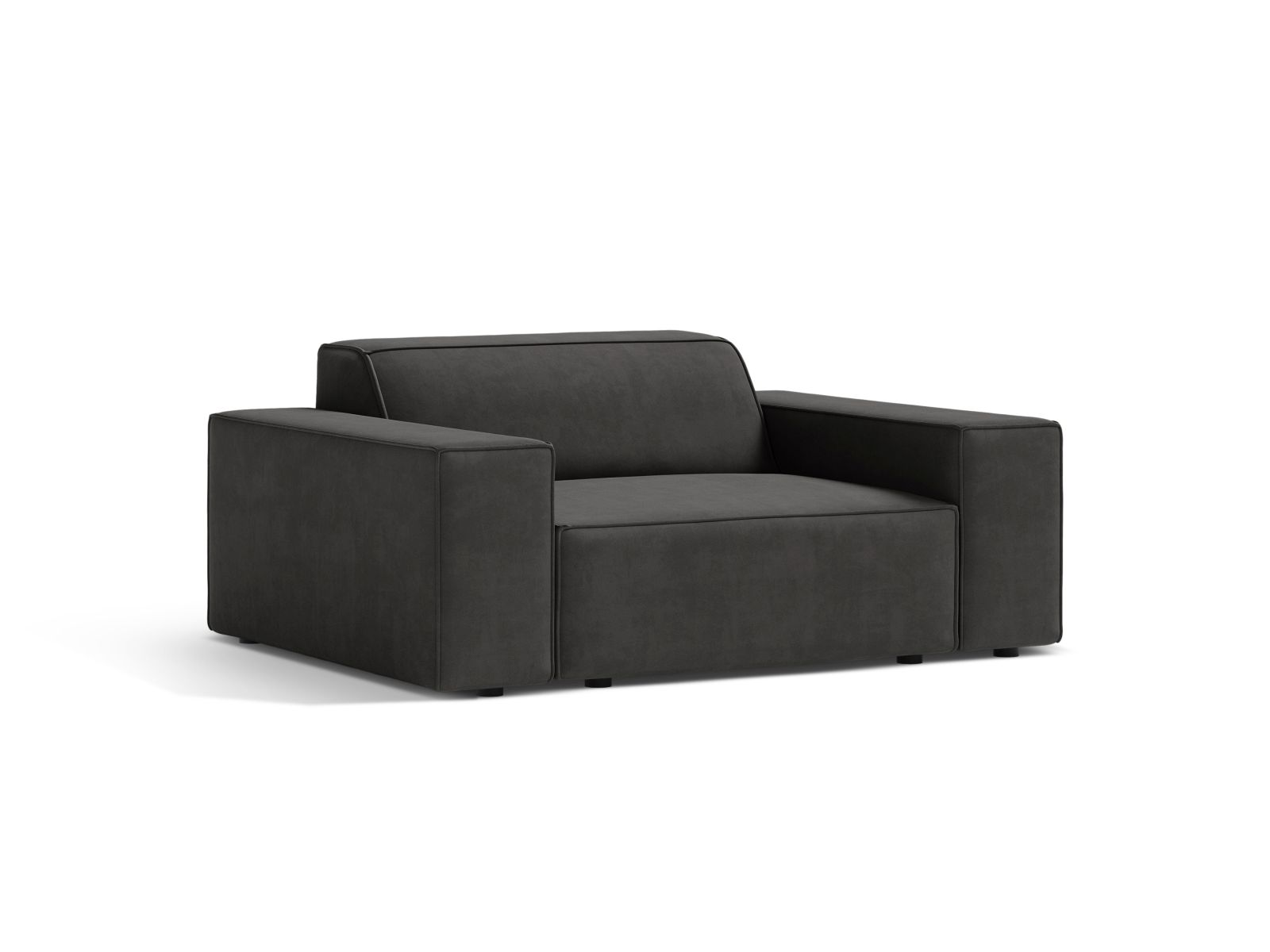 Velvet Armchair, "Jodie", 1 Seat, 124x99x77