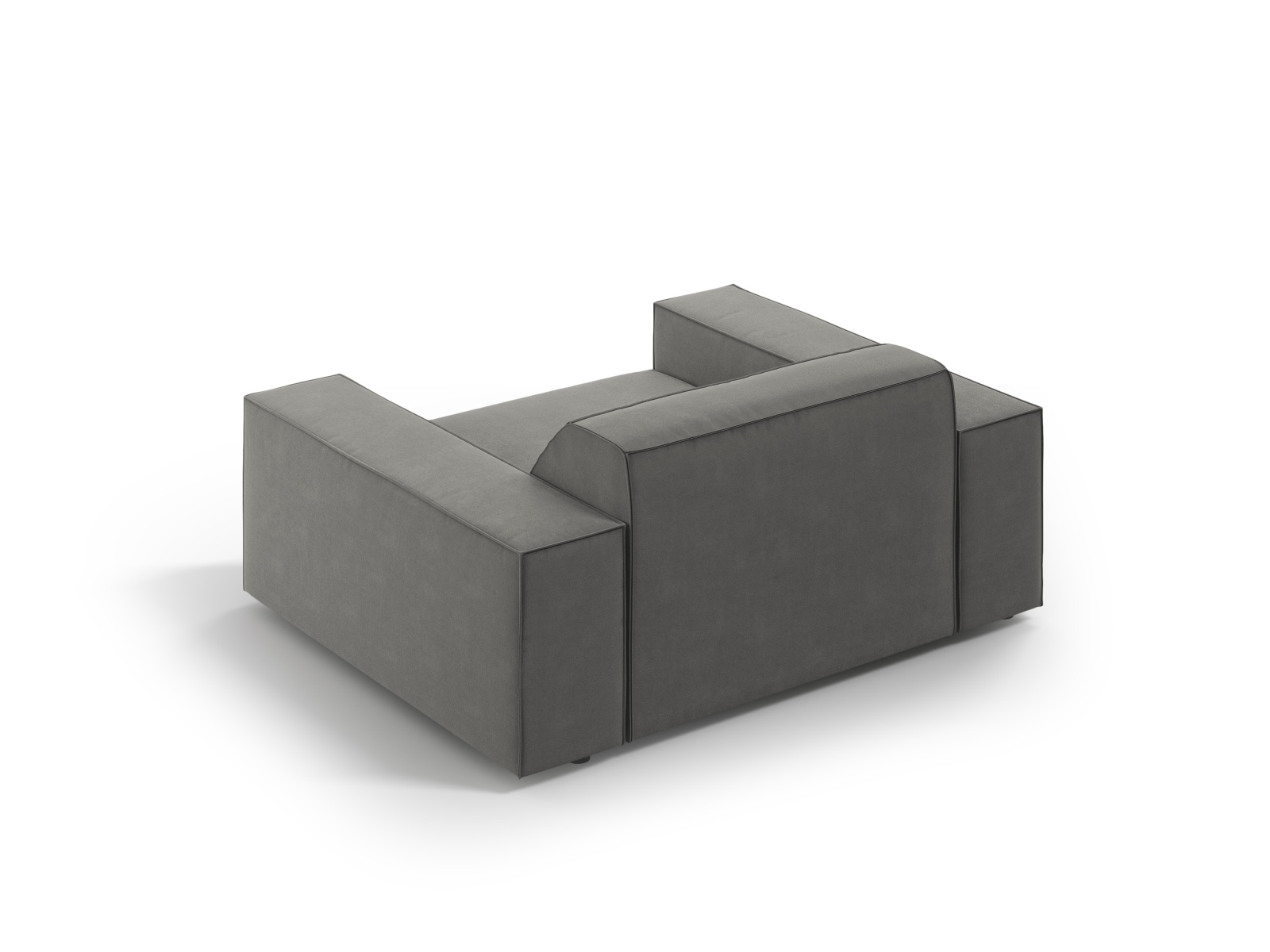 Velvet Armchair, "Jodie", 1 Seat, 124x99x77