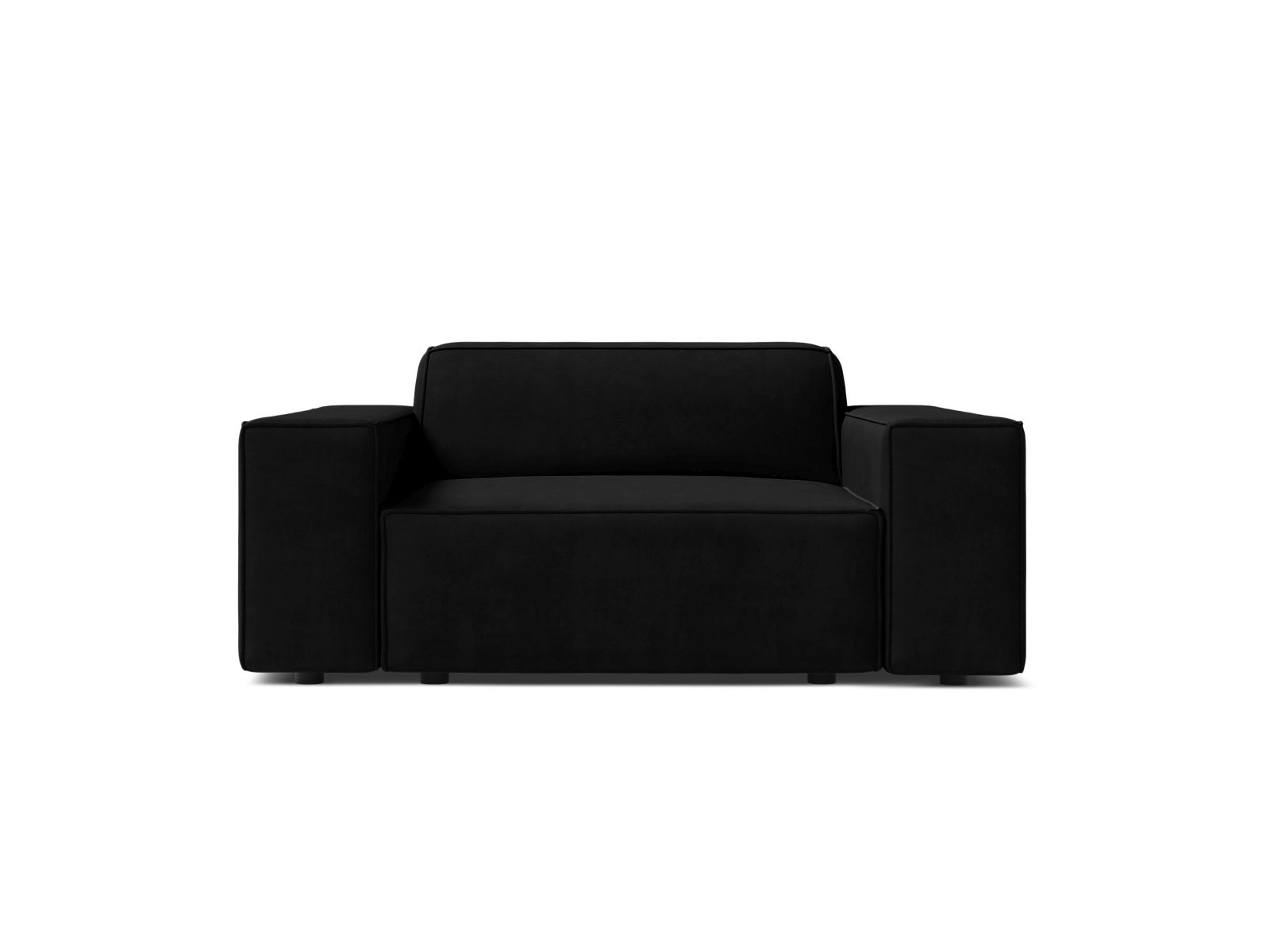 Velvet Armchair, "Jodie", 1 Seat, 124x99x77