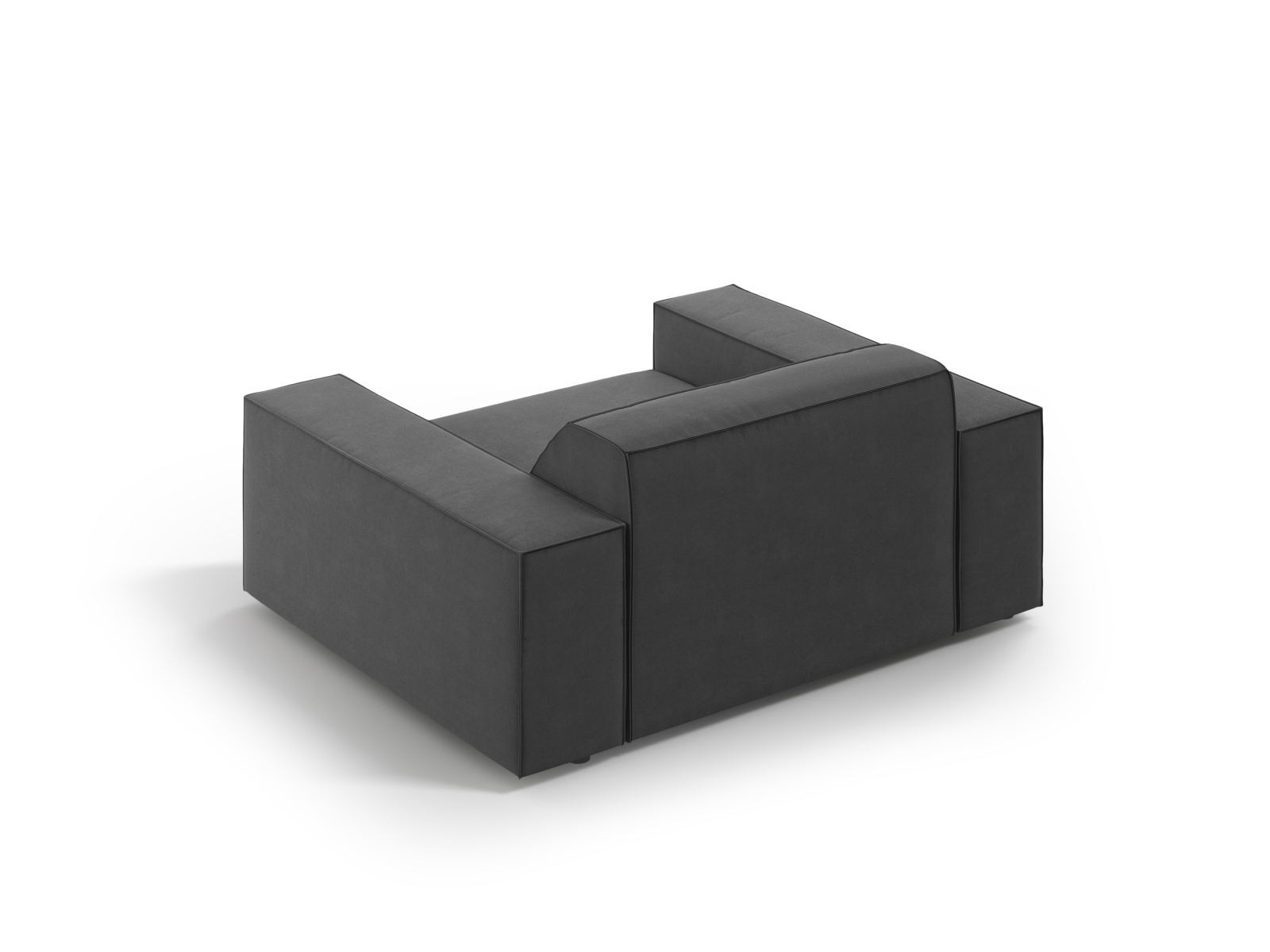 Velvet Armchair, "Jodie", 1 Seat, 124x99x77