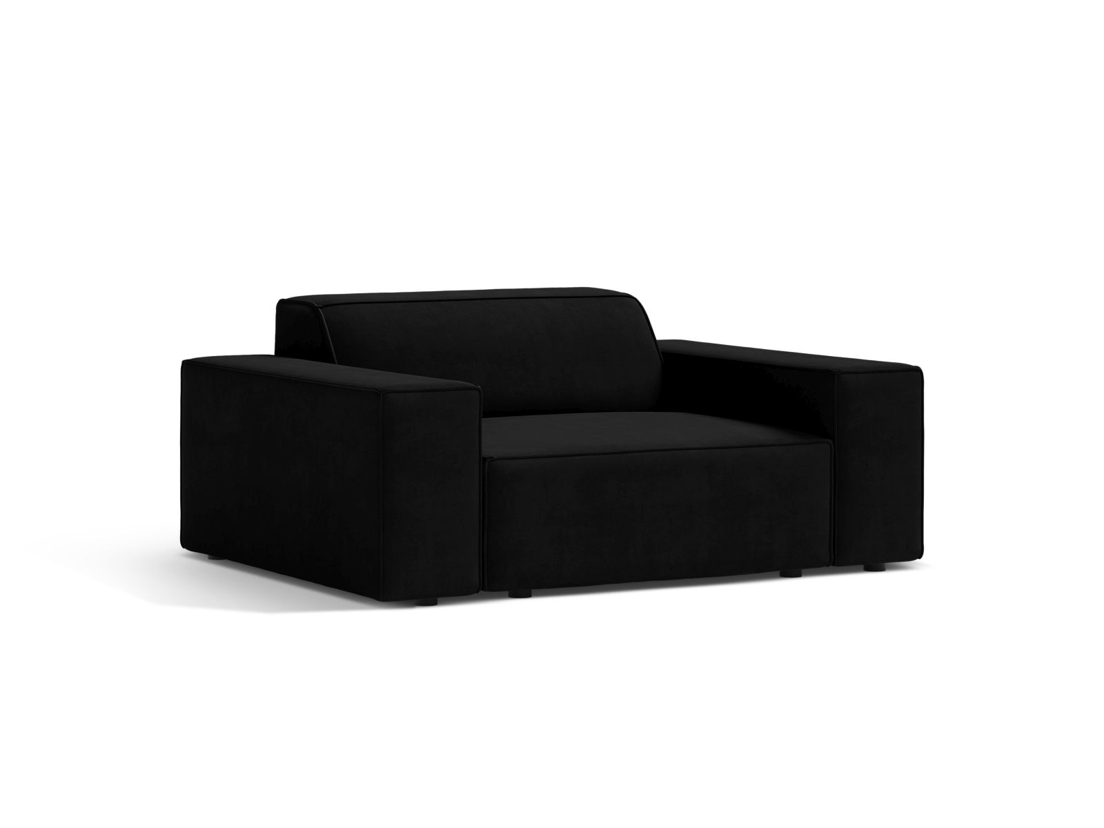 Velvet Armchair, "Jodie", 1 Seat, 124x99x77