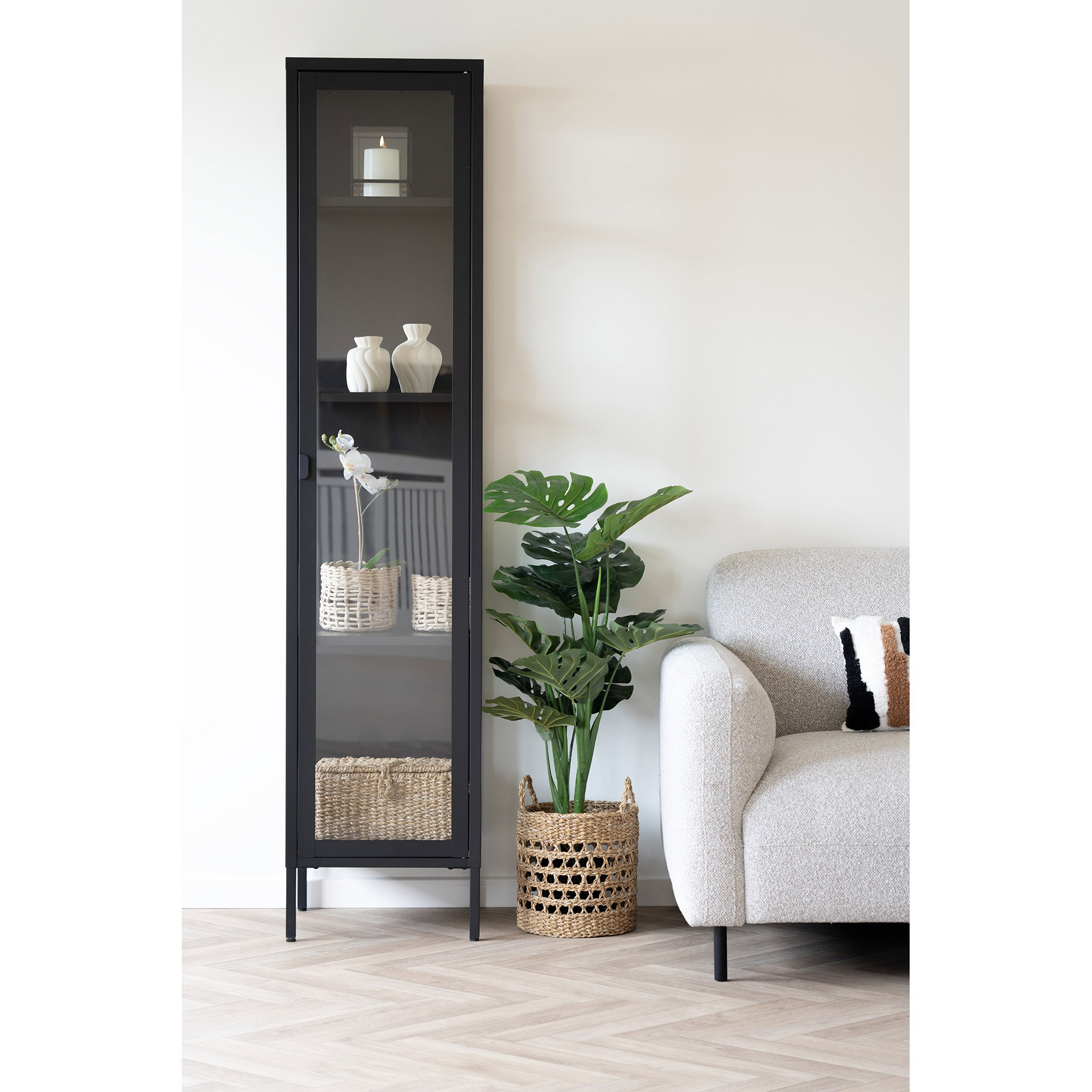 Brisbane Slim Display Cabinet