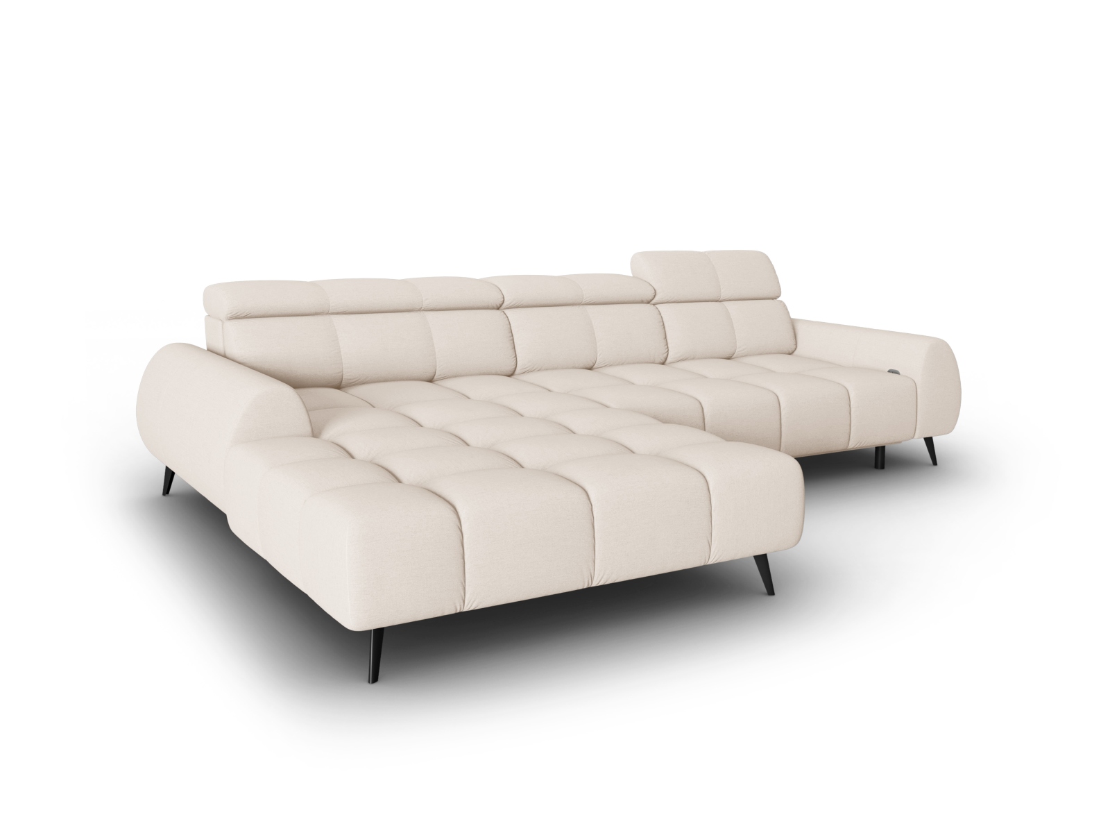 Electric Left Corner Sofa, "Alyse", 5 Seats, 295x188x82