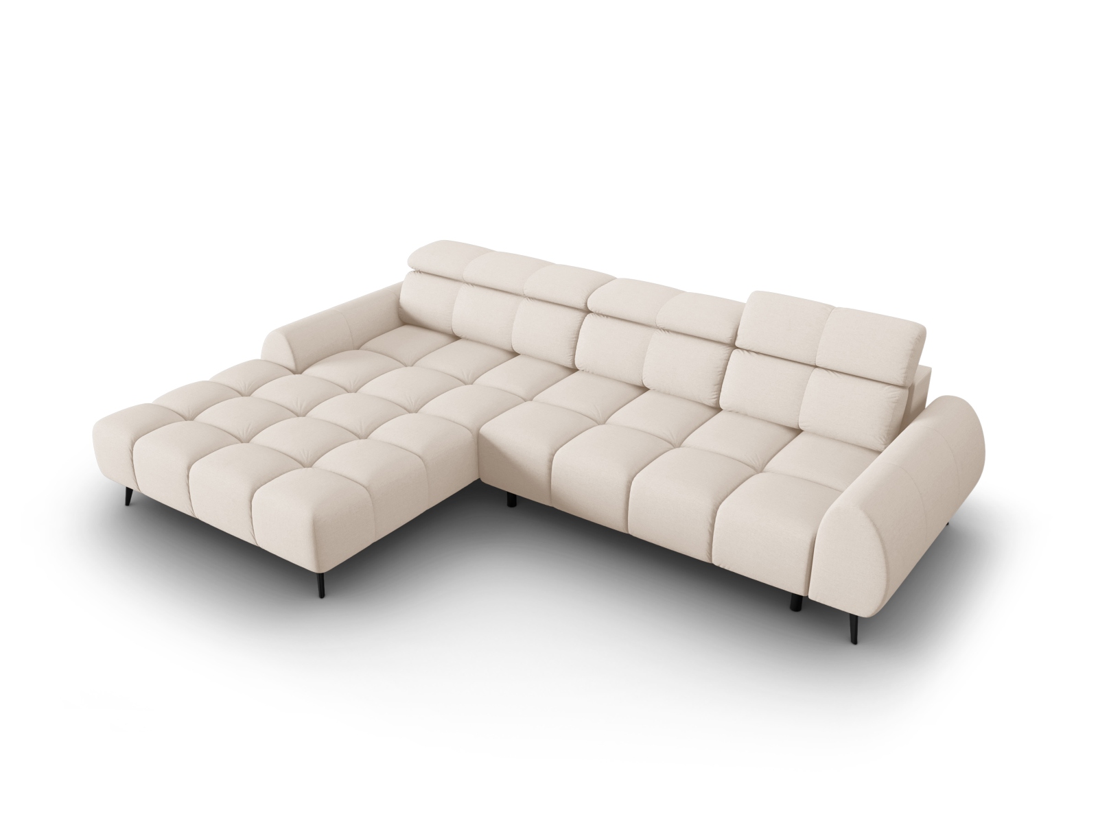 Electric Left Corner Sofa, "Alyse", 5 Seats, 295x188x82
