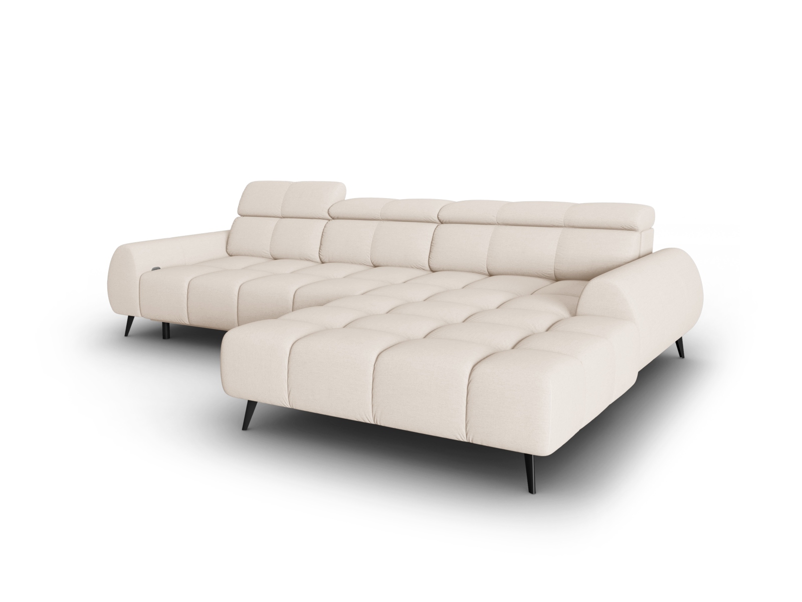 Electric Right Corner Sofa, "Alyse", 5 Seats, 295x188x82