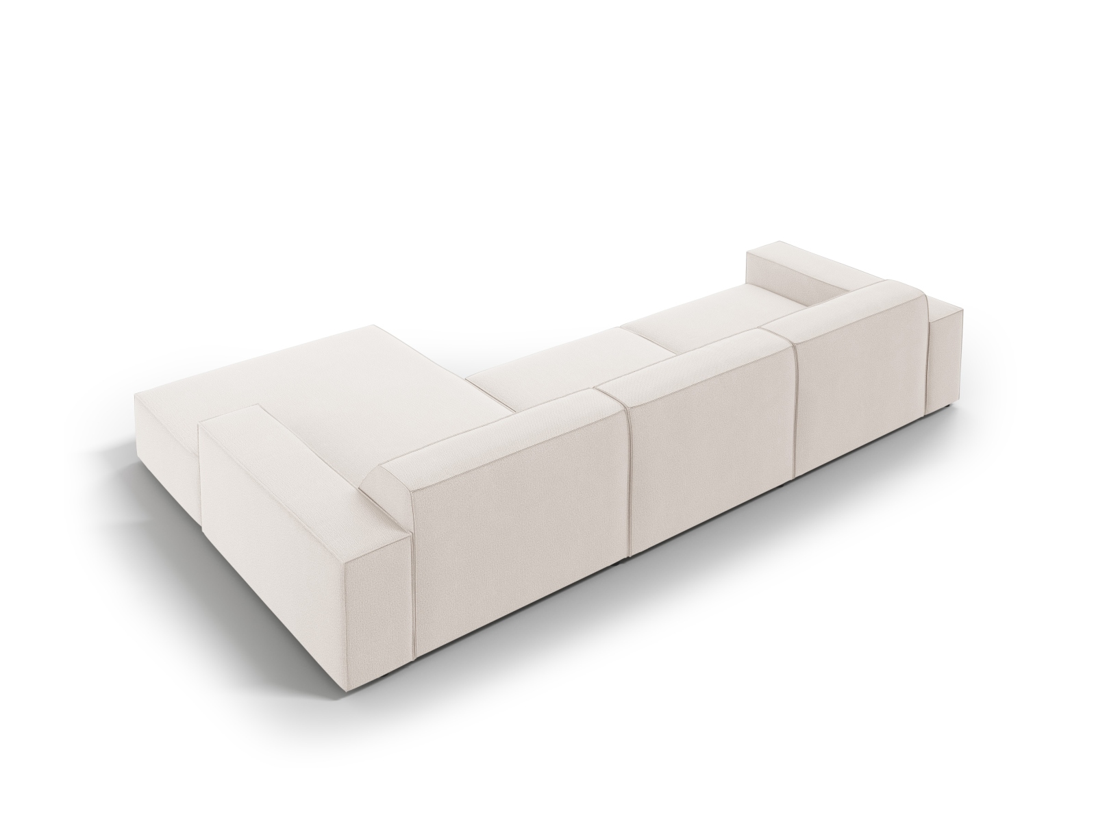 Modular Right Corner Sofa, "Jodie", 4 Seats, 284x162x77