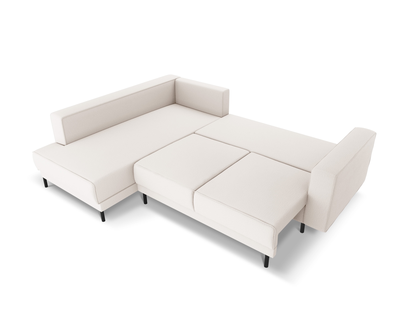 Left Corner Sofa With Bed Function, "Caro", 5 Seats, 247x187x90