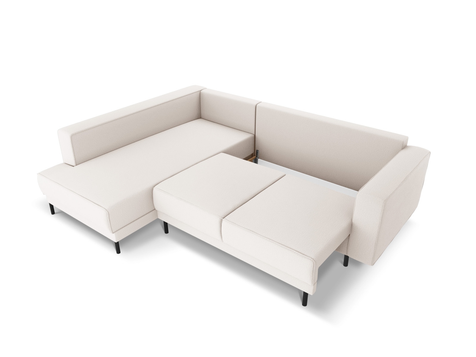 Left Corner Sofa With Bed Function, "Caro", 5 Seats, 247x187x90