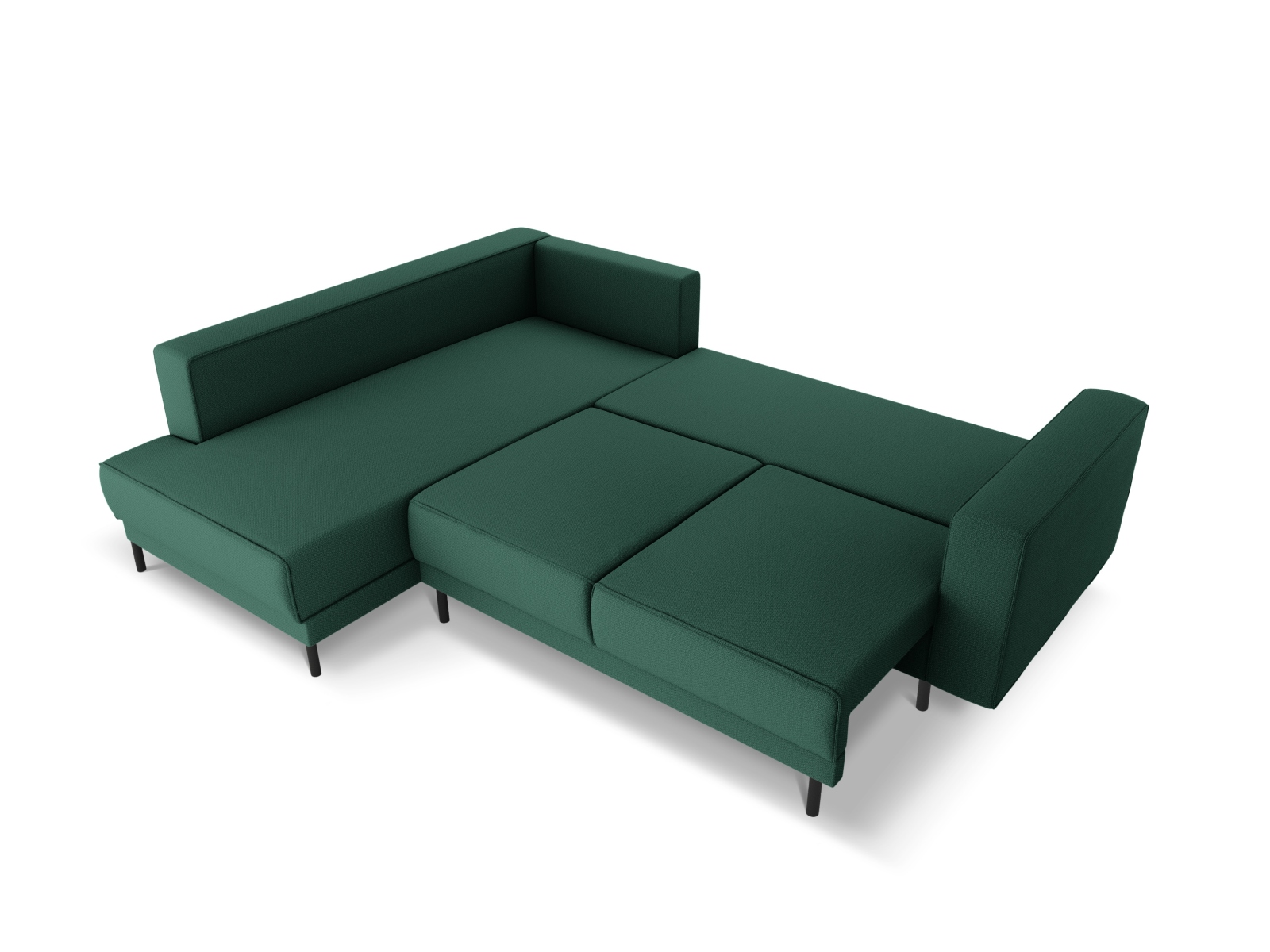Left Corner Sofa With Bed Function, "Caro", 5 Seats, 247x187x90