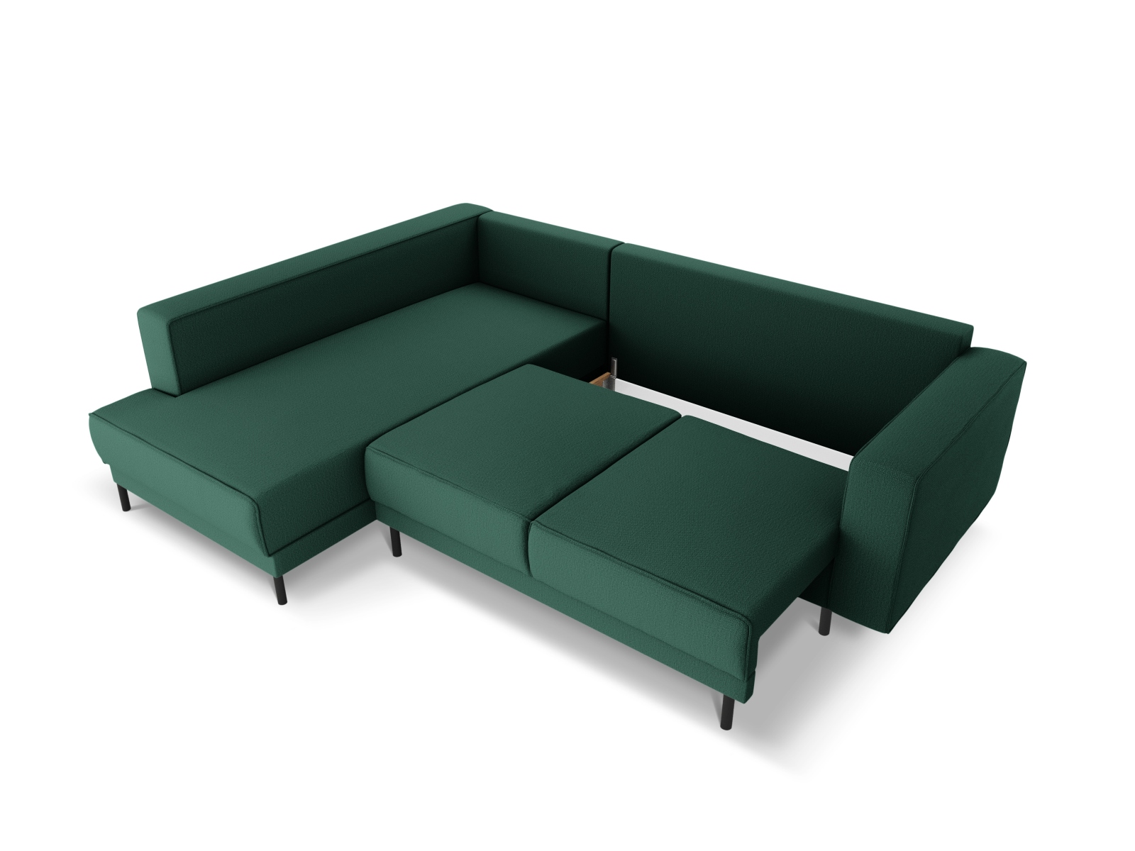 Left Corner Sofa With Bed Function, "Caro", 5 Seats, 247x187x90