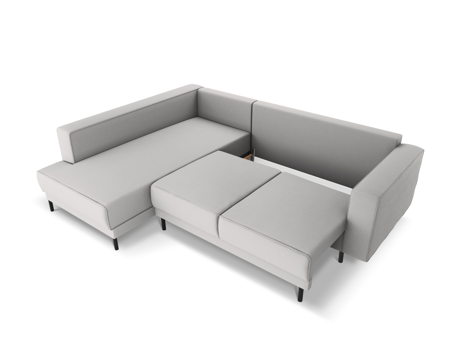Left Corner Sofa With Bed Function, "Caro", 5 Seats, 247x187x90