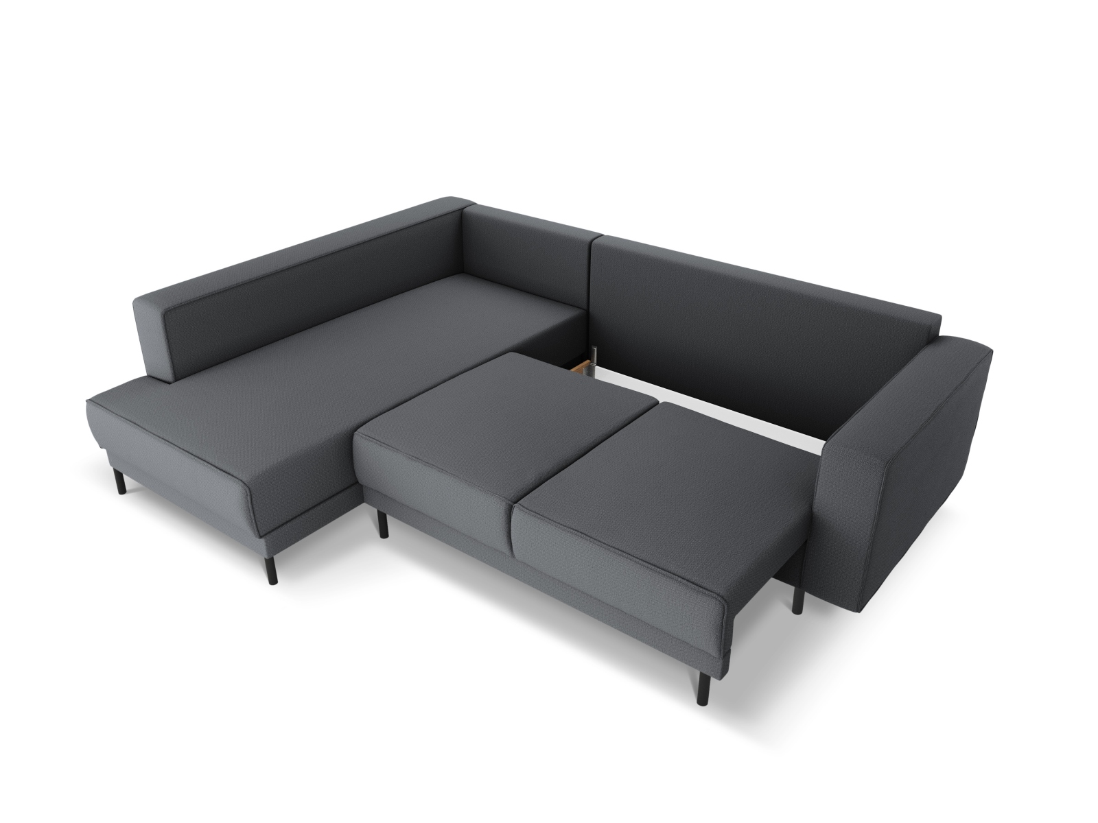 Left Corner Sofa With Bed Function, "Caro", 5 Seats, 247x187x90
