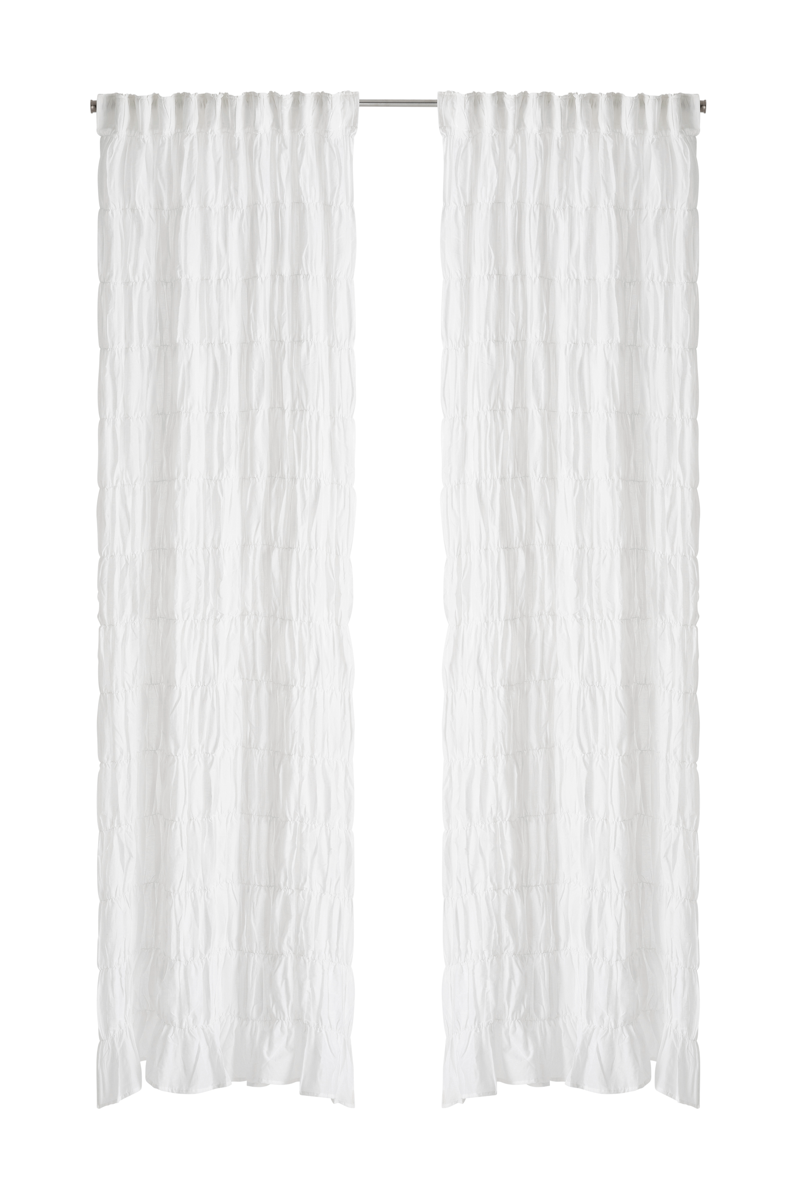 Gardin med multibånd Evita Pleatingtape Curtains 2-pakning