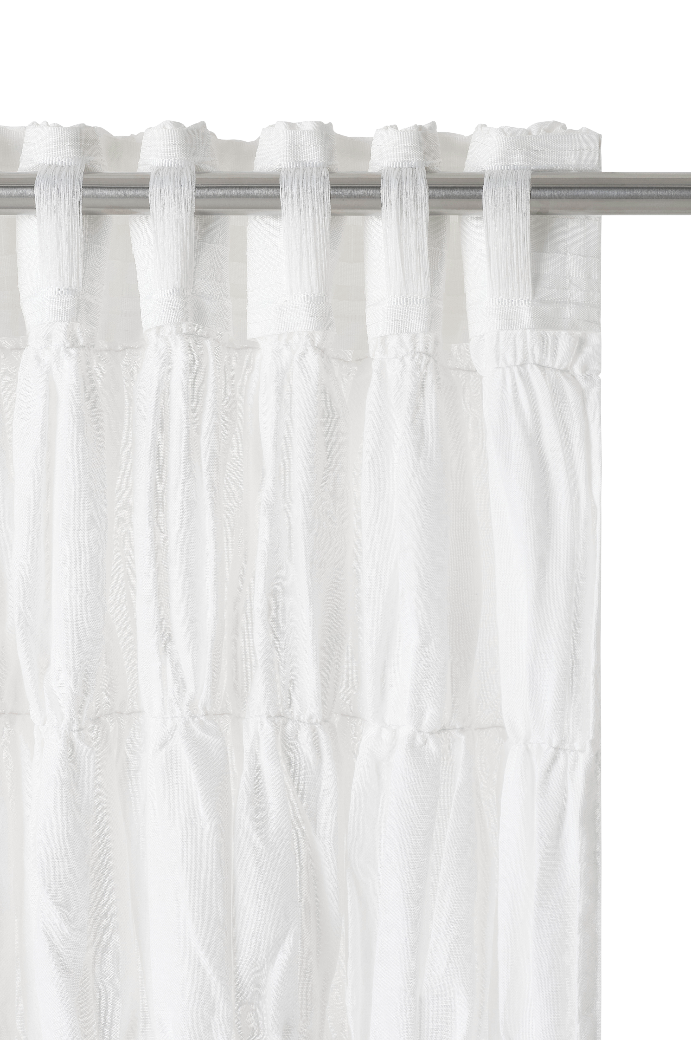 Gardin med multibånd Evita Pleatingtape Curtains 2-pakning