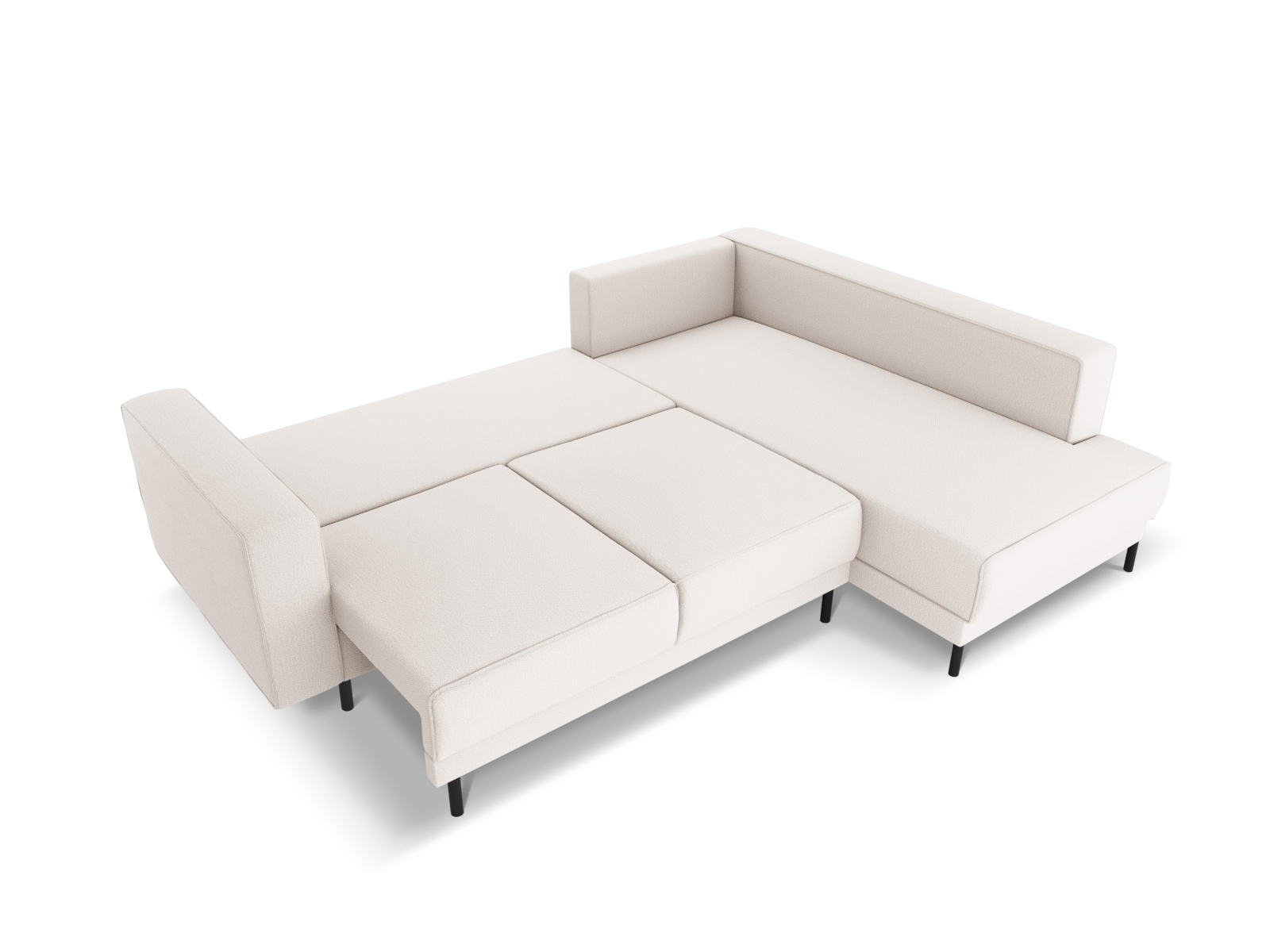Right Corner Sofa With Bed Function, "Caro", 5 Seats, 247x187x90