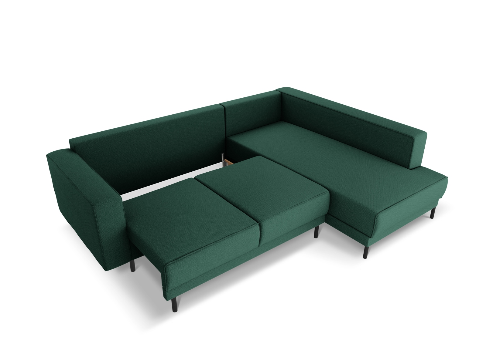 Right Corner Sofa With Bed Function, "Caro", 5 Seats, 247x187x90