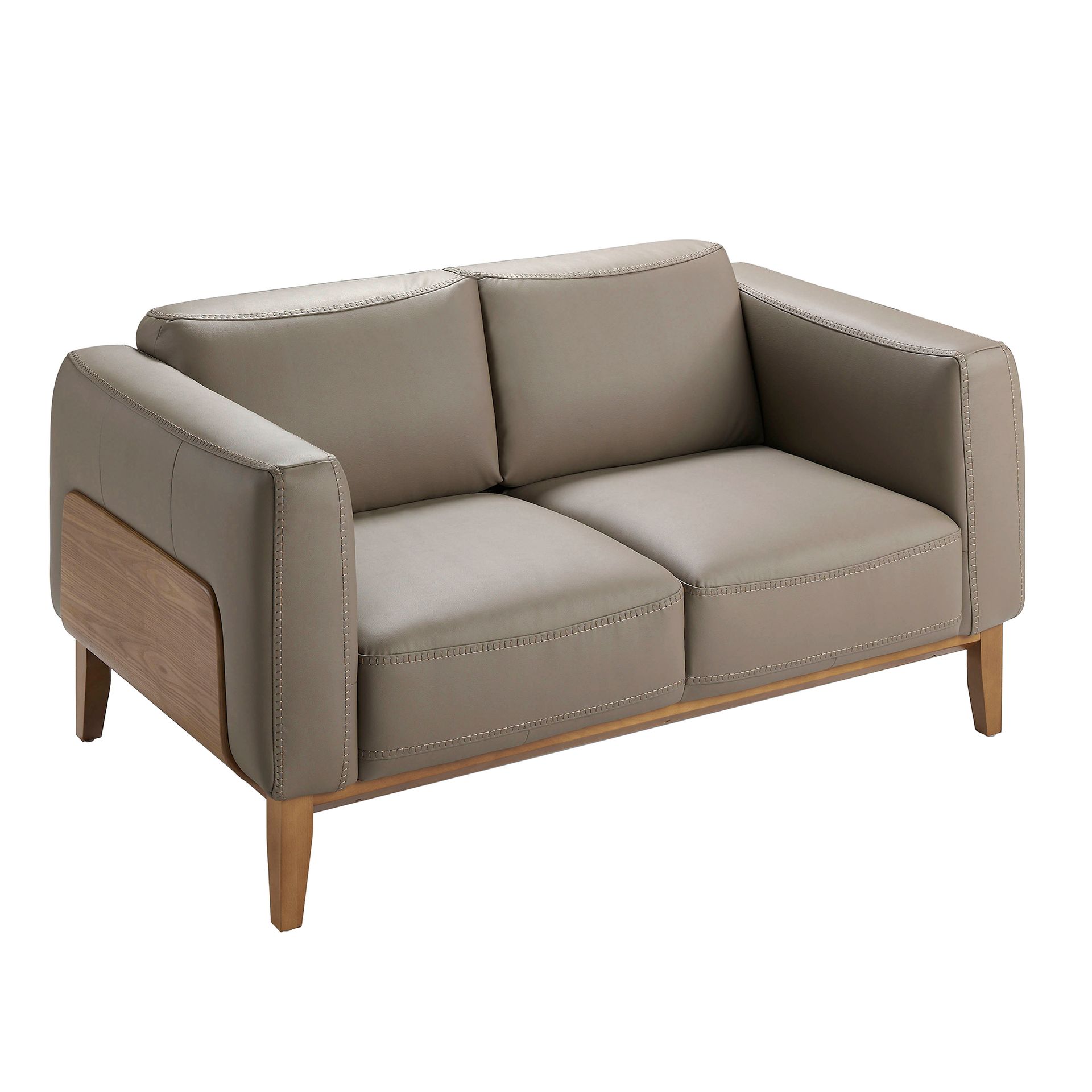 2 seater mink leather sofa