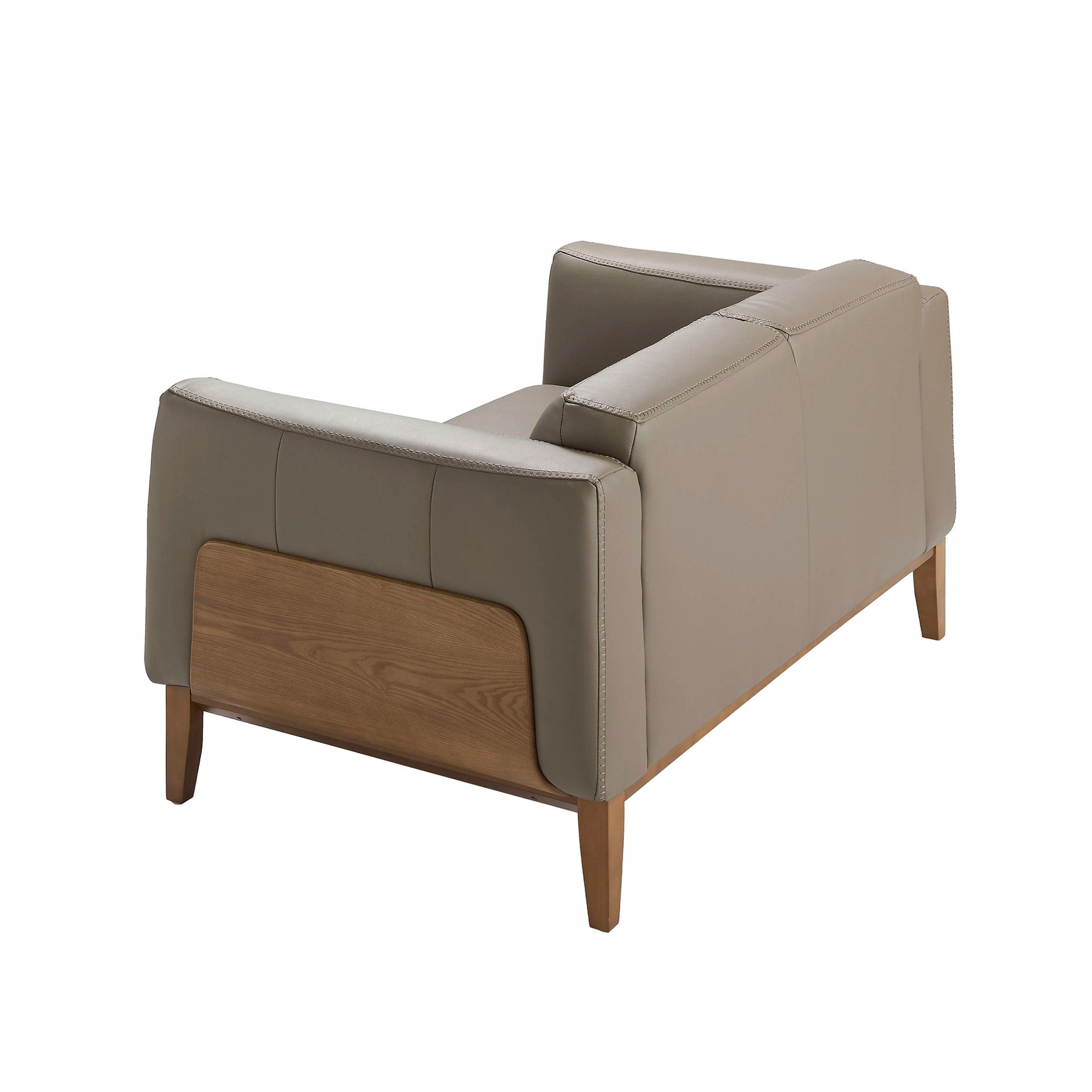 2 seater mink leather sofa