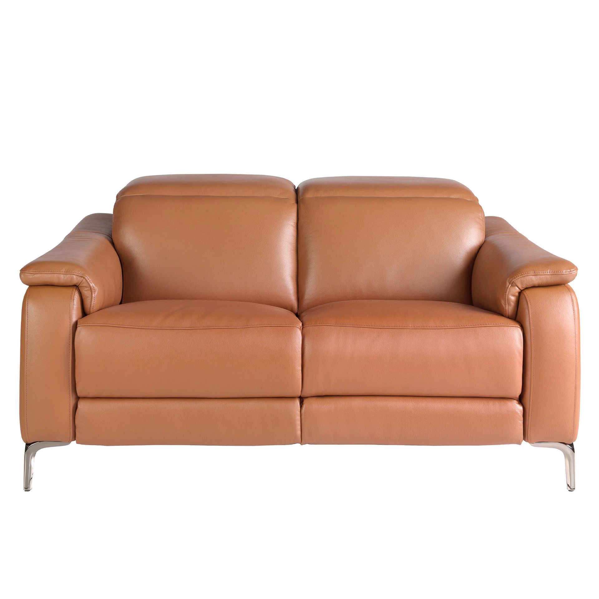 2 seater relax sofa in brown leather