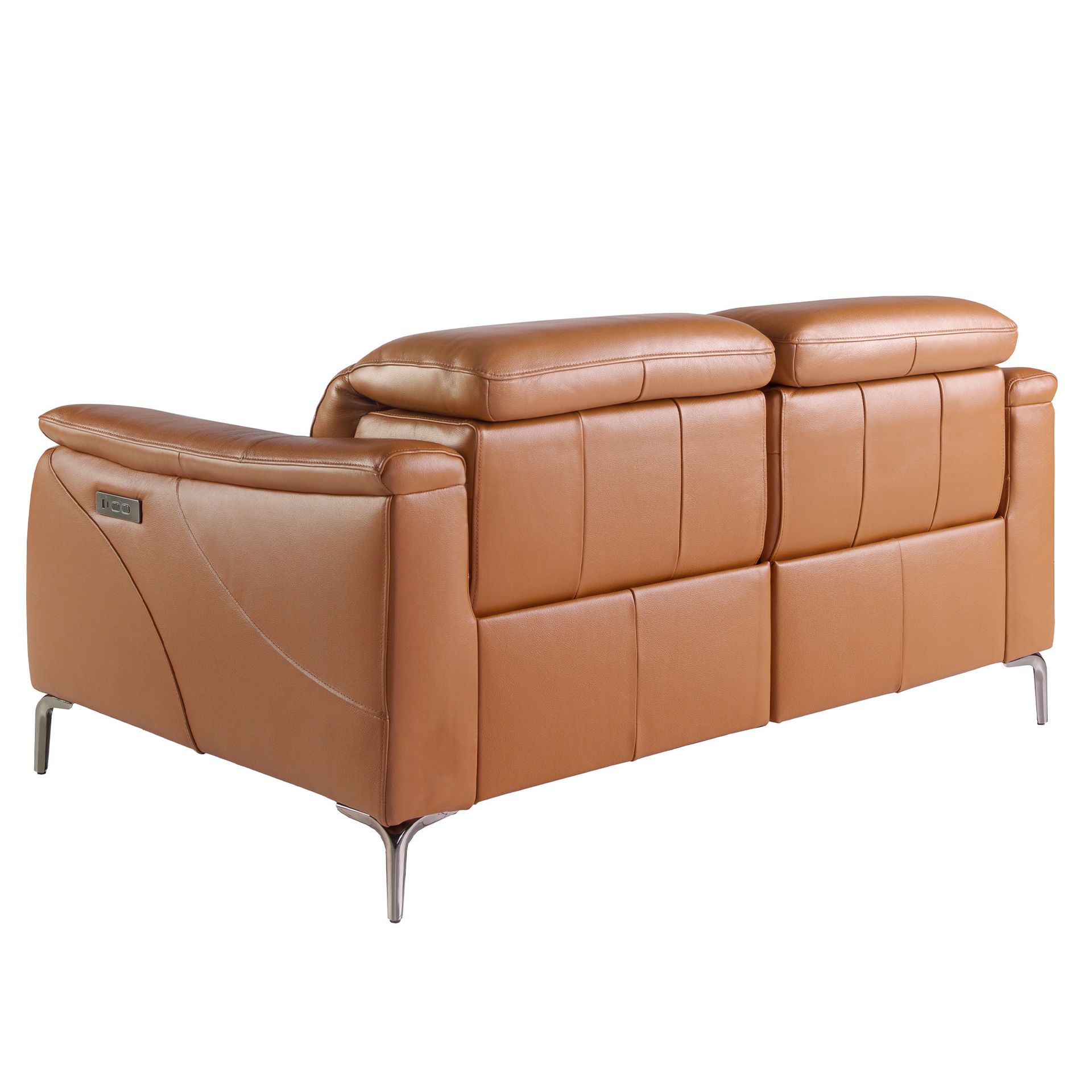 2 seater relax sofa in brown leather