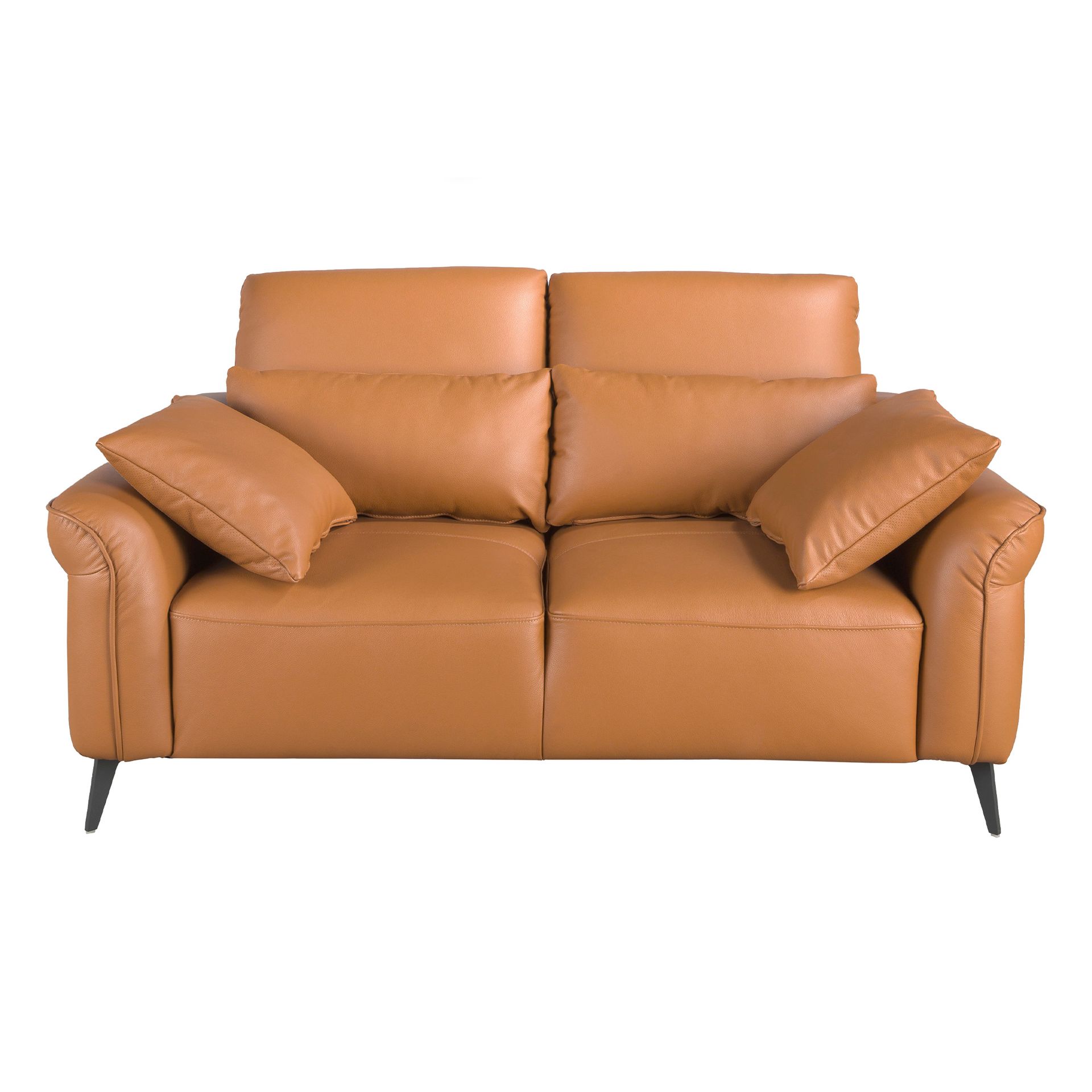 2 seater sofa brown leather