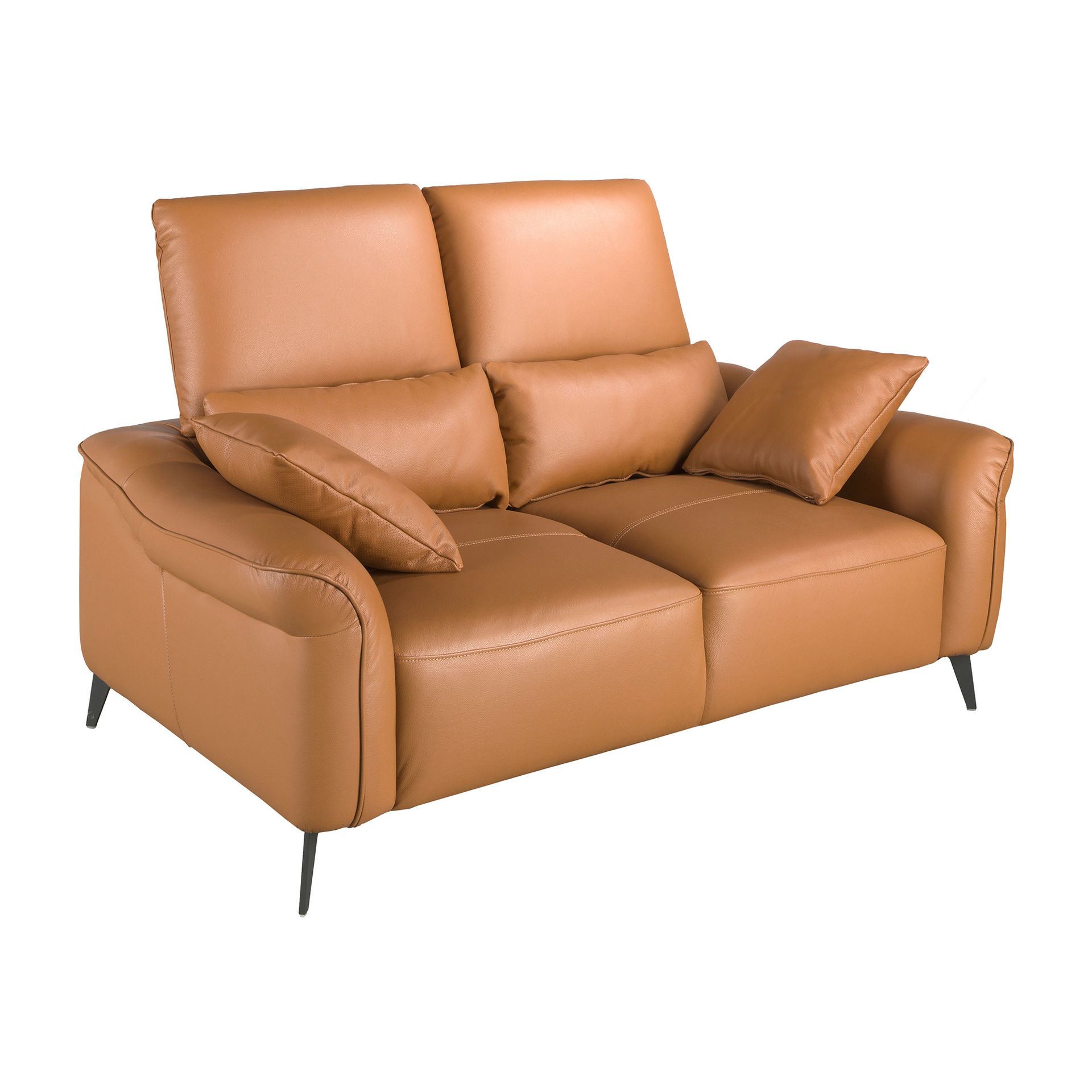 2 seater sofa brown leather