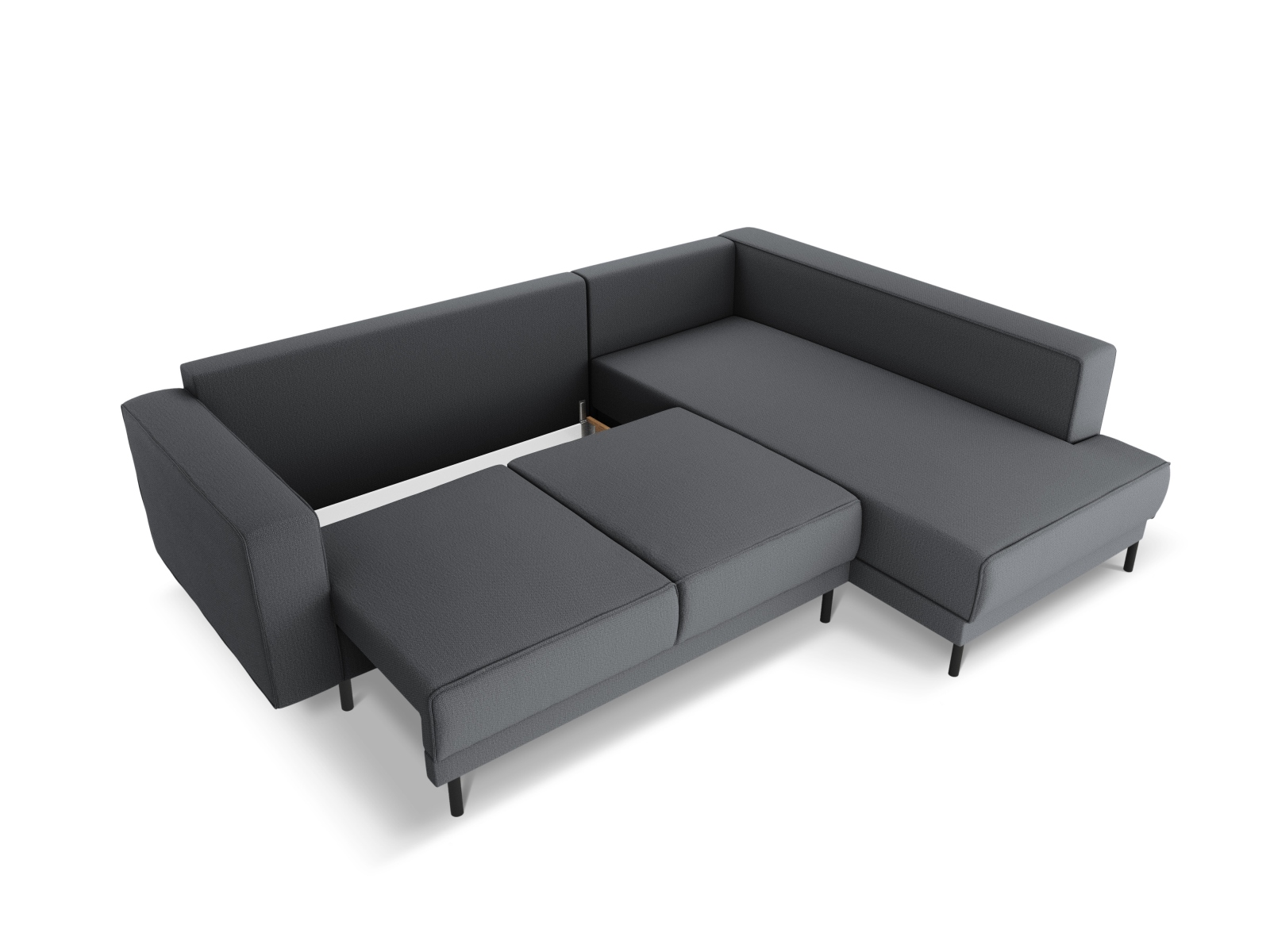 Right Corner Sofa With Bed Function, "Caro", 5 Seats, 247x187x90