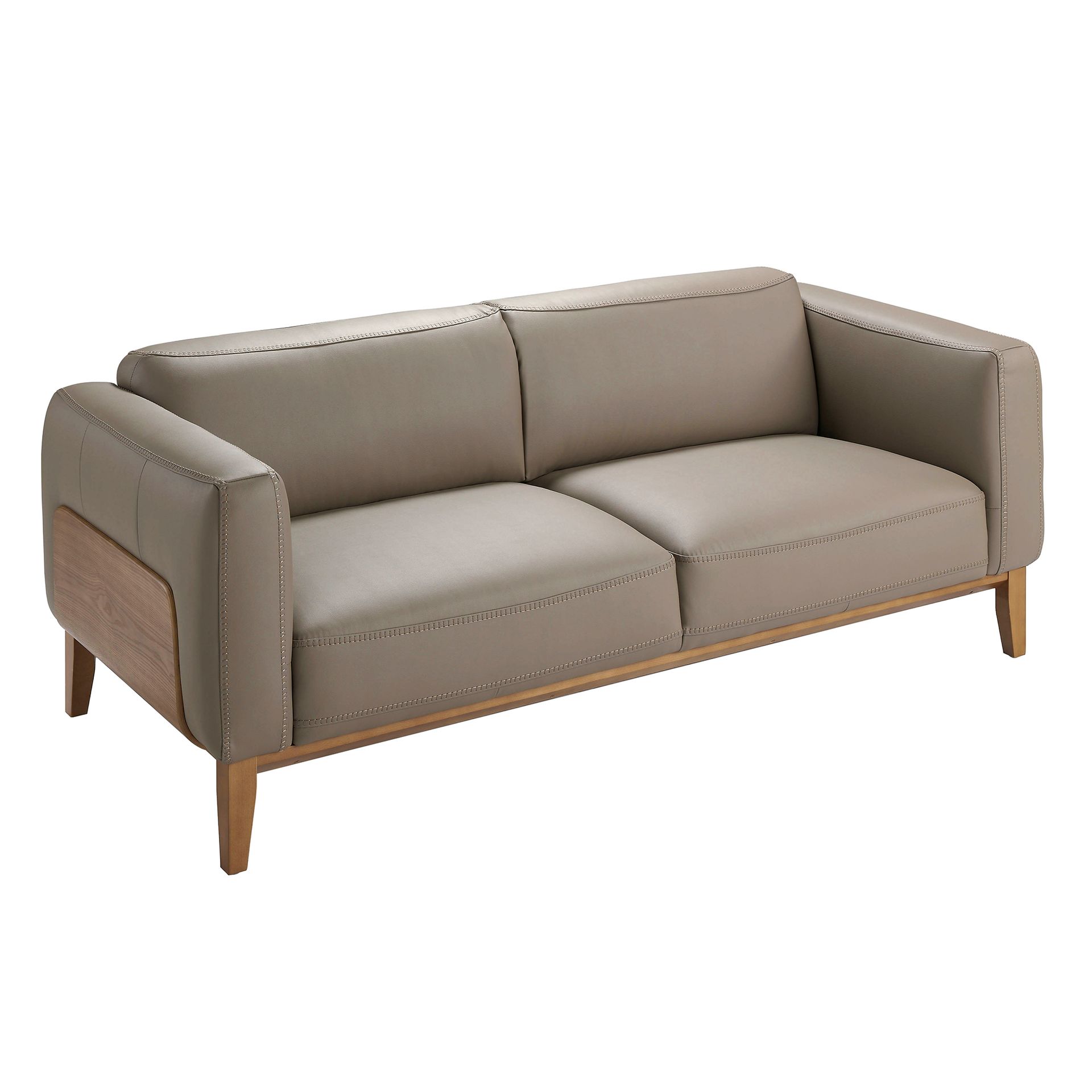 3 seater mink leather sofa