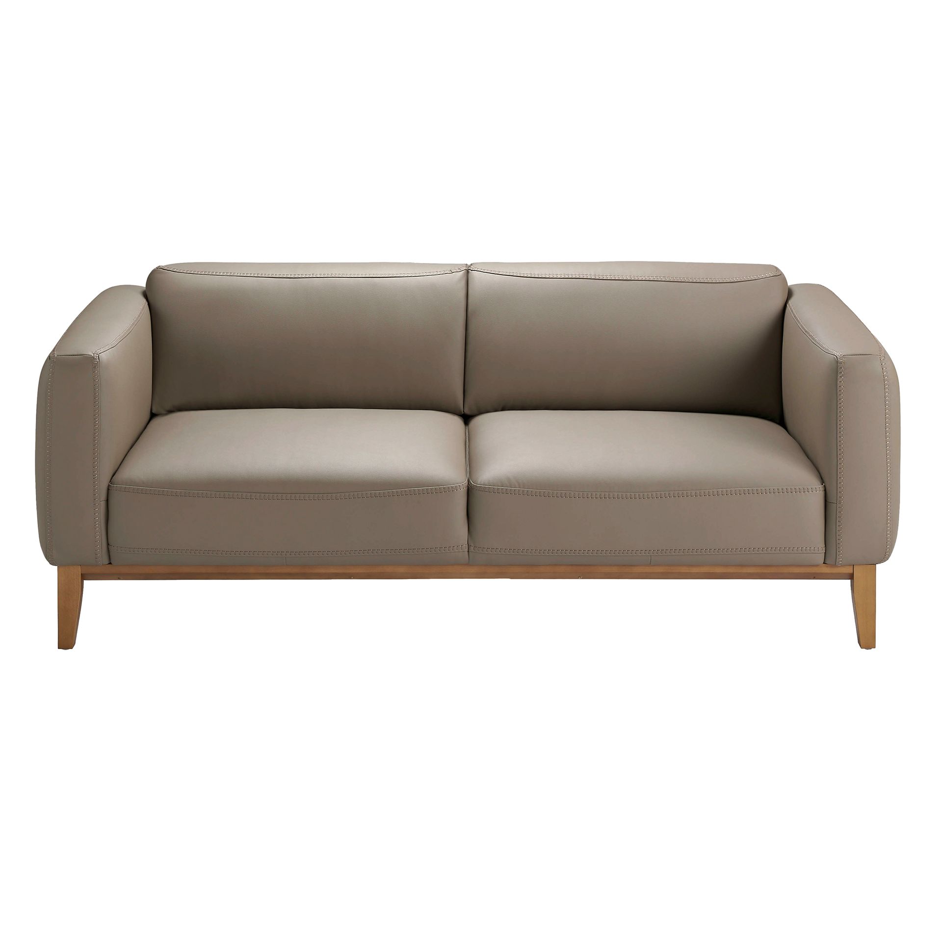 3 seater mink leather sofa