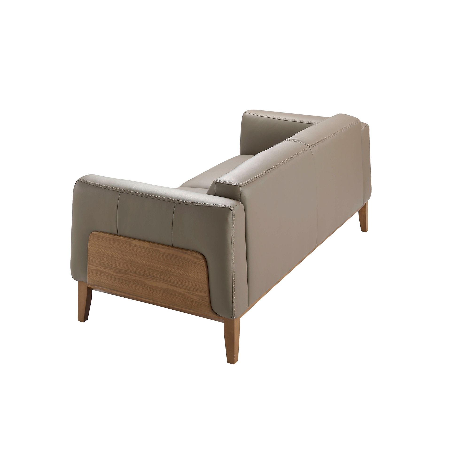 3 seater mink leather sofa