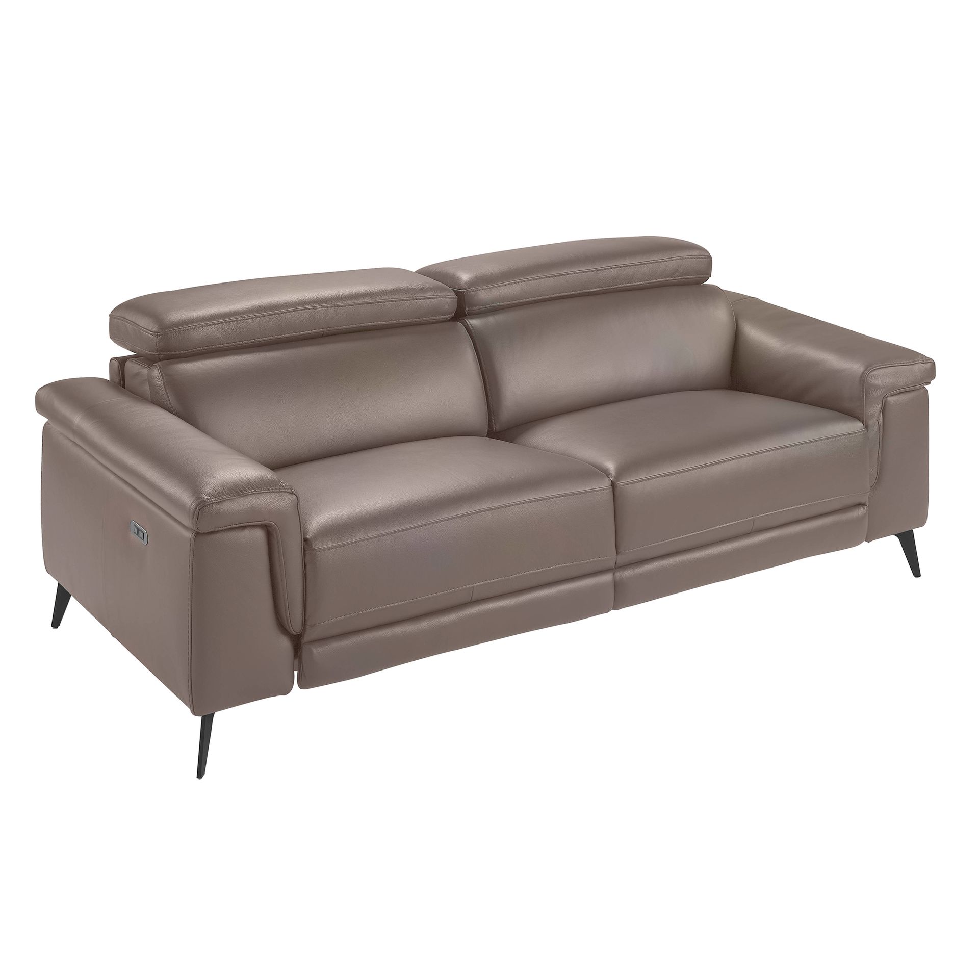 3 seater mink leather sofa