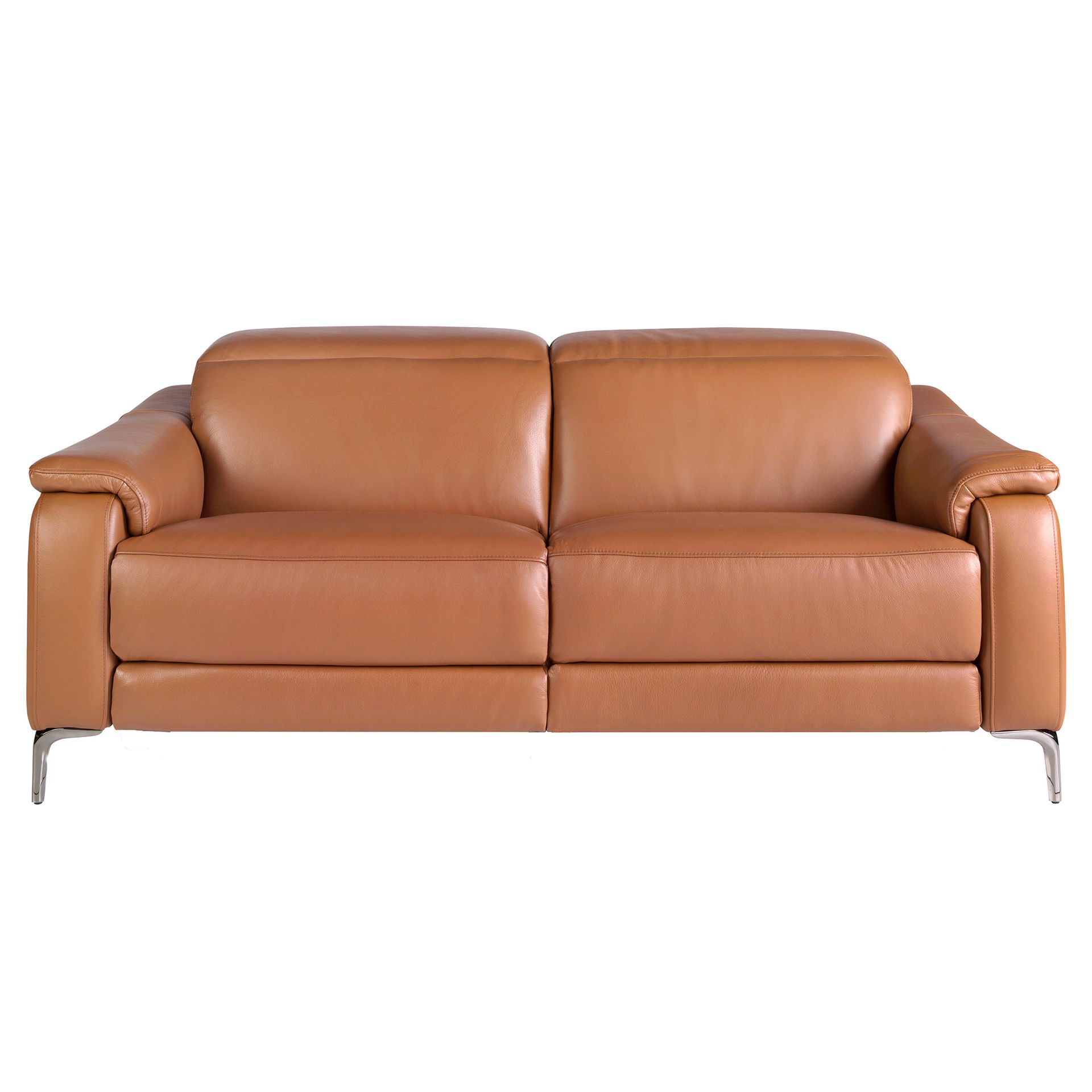 3 seater relax sofa in brown leather