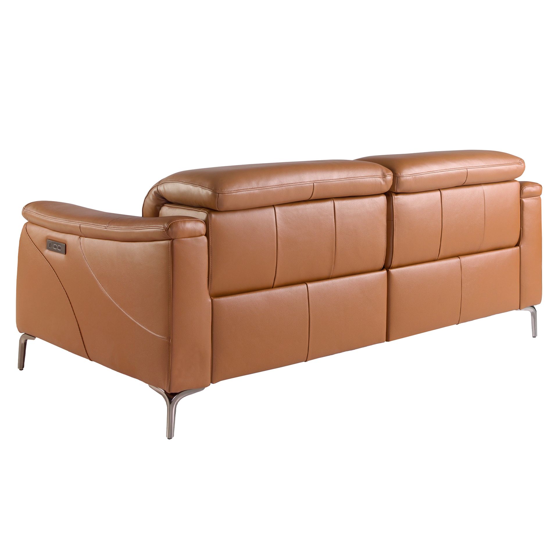3 seater relax sofa in brown leather
